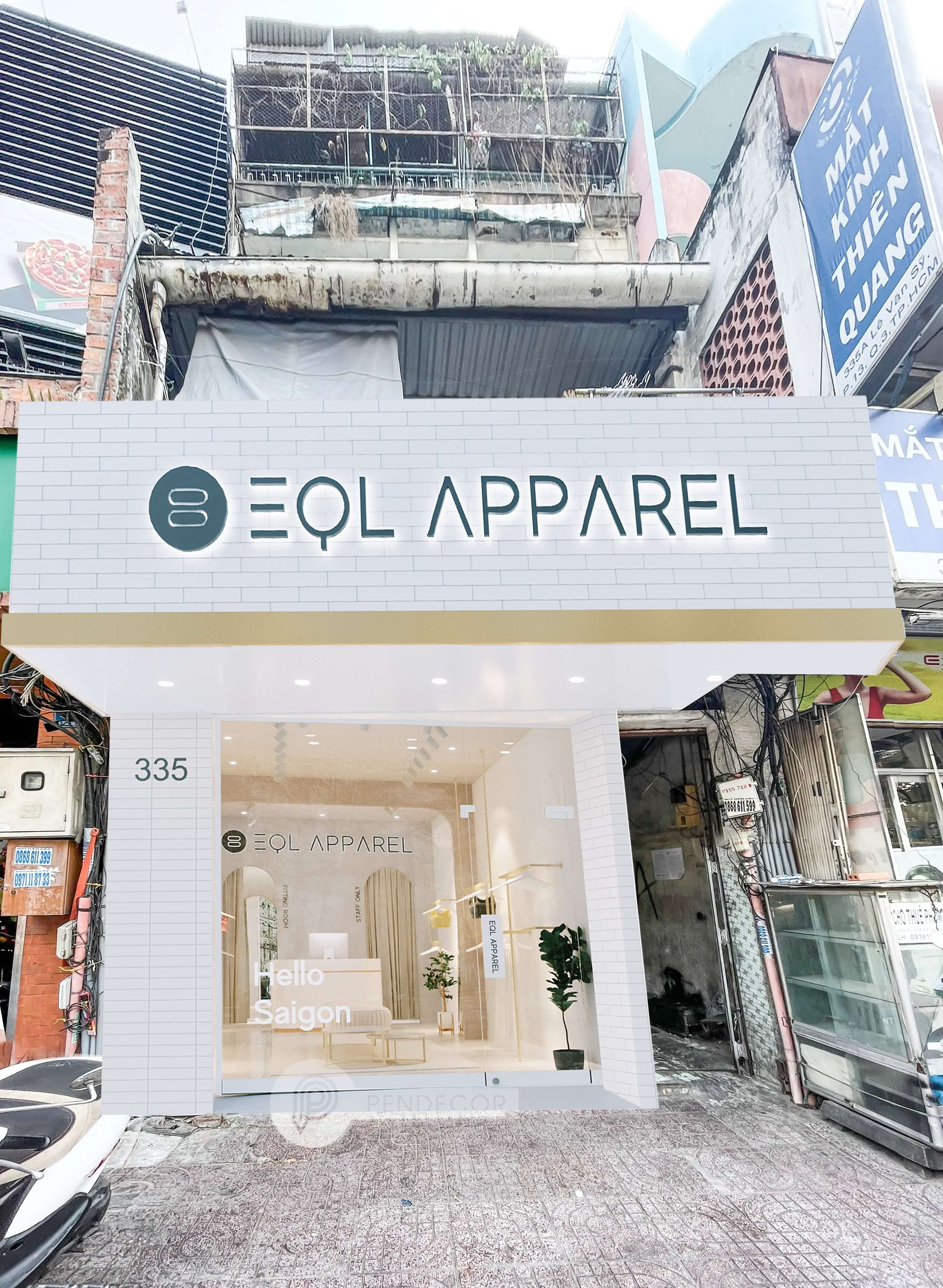 Thiết Kế Shop Thời Trang EQL Apparel