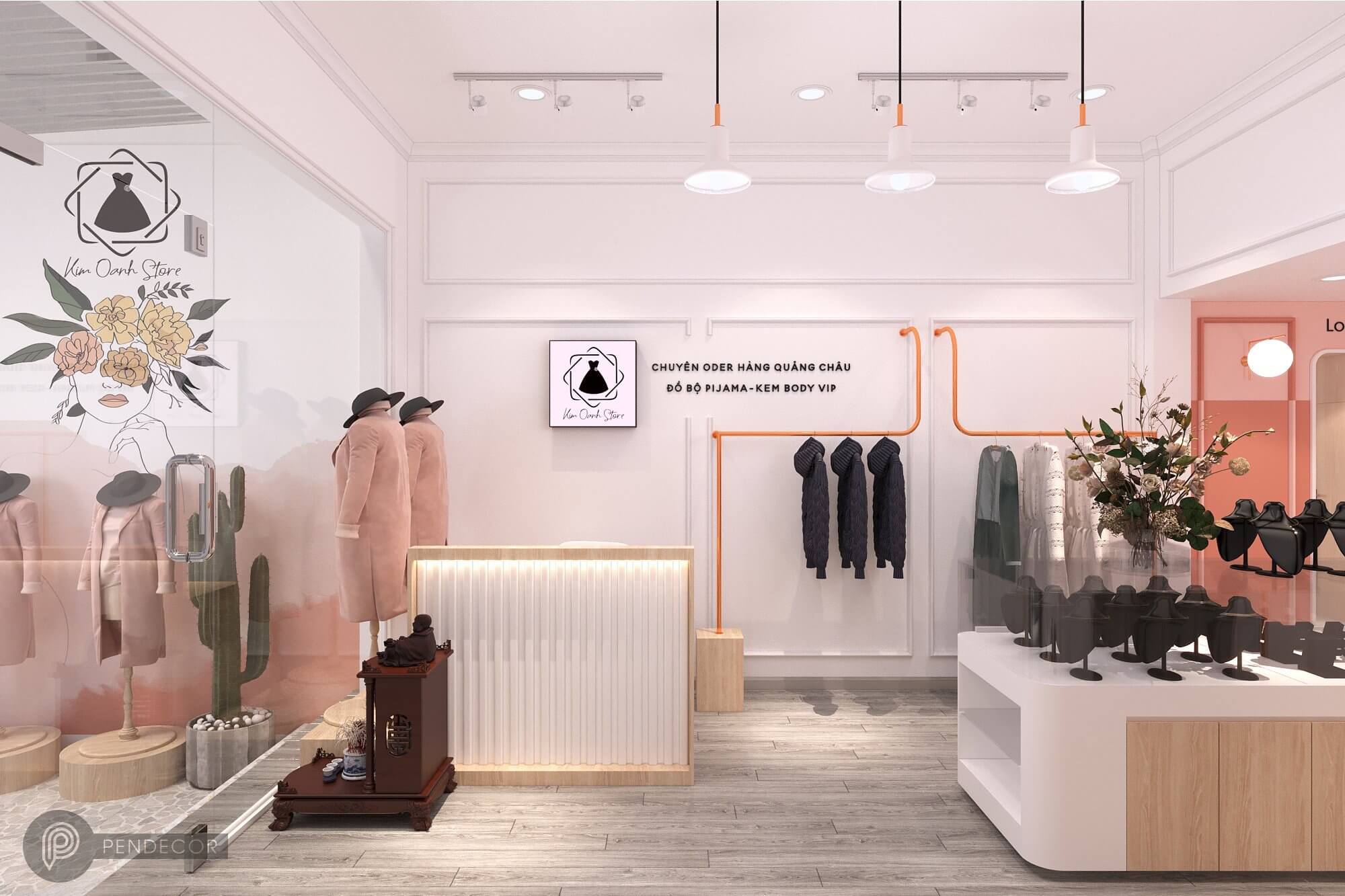 Thiết Kế Và Thi Công Shop Thời Trang Nữ Kim Oanh