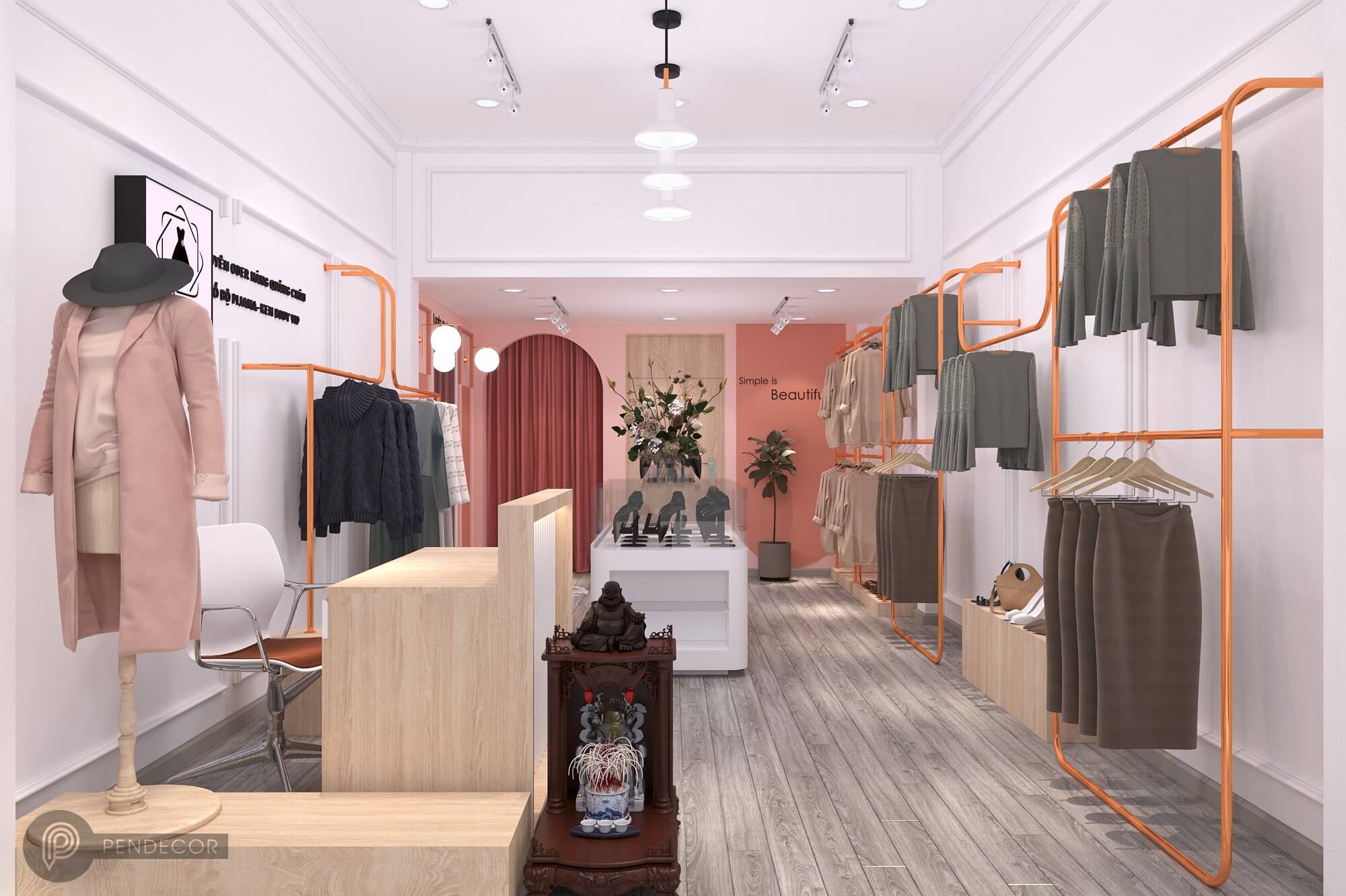 Thiết Kế Và Thi Công Shop Thời Trang Nữ Kim Oanh