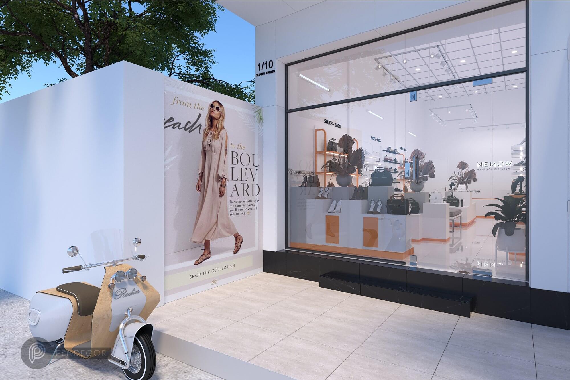 Thiết Kế Shop Giày Dép Túi Xách NEMOW