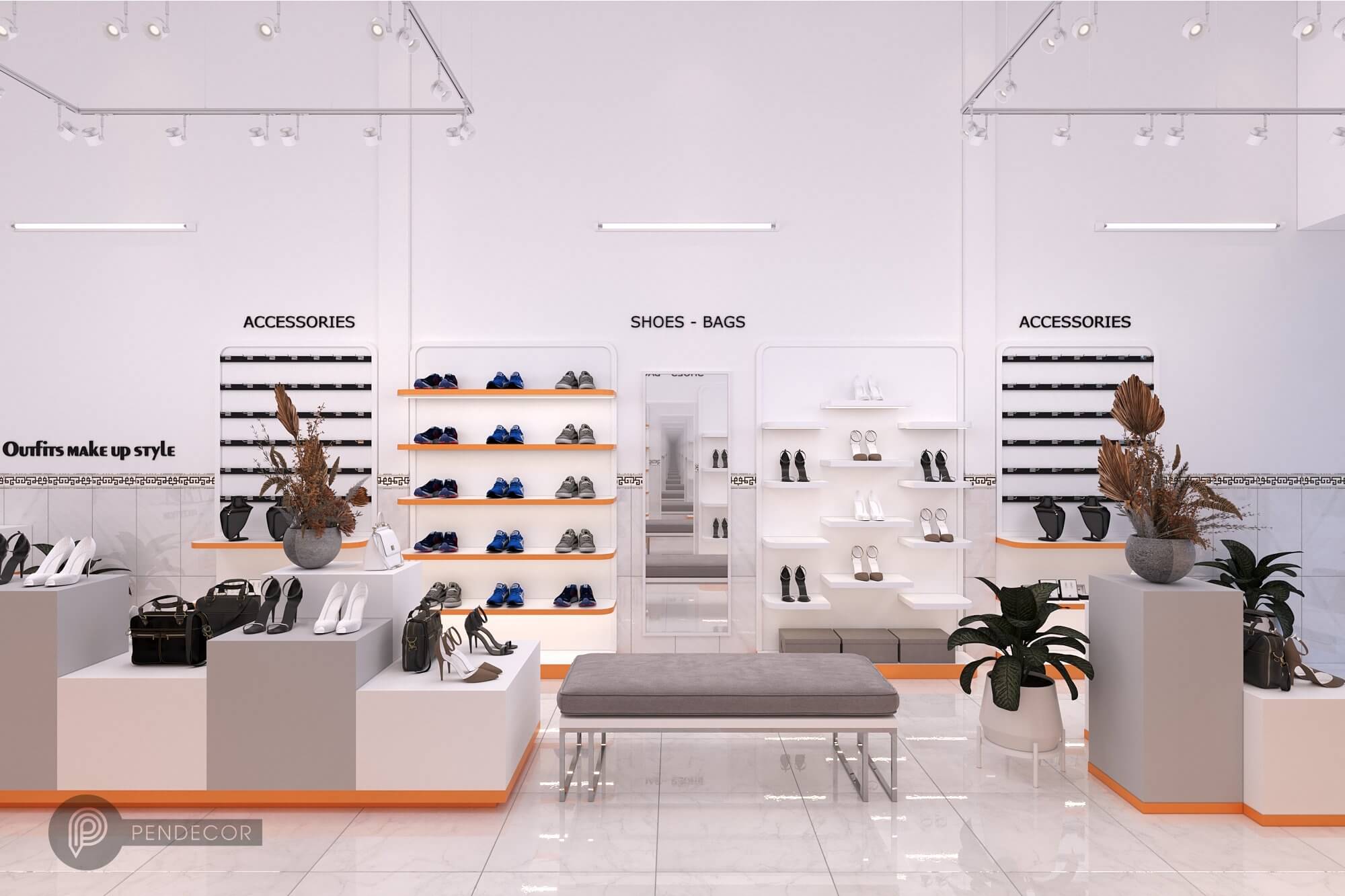 Thiết Kế Shop Giày Dép Túi Xách NEMOW