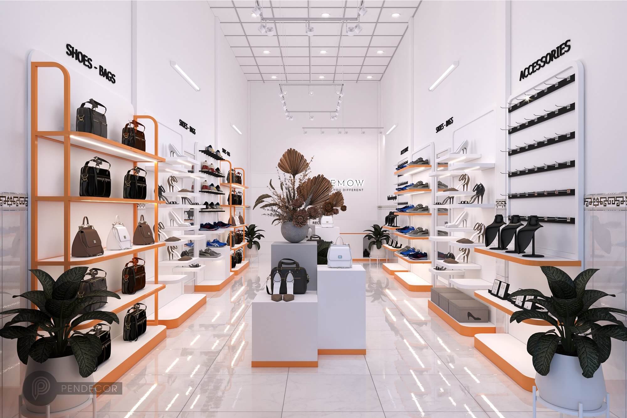 Thiết Kế Shop Giày Dép Túi Xách NEMOW