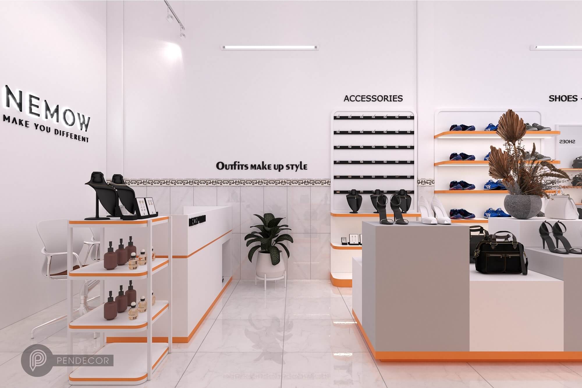 Thiết Kế Shop Giày Dép Túi Xách NEMOW