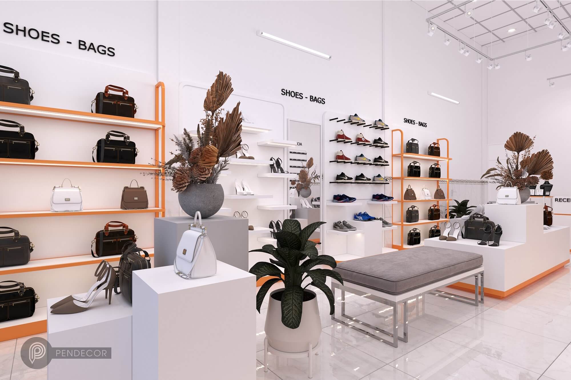 Thiết Kế Shop Giày Dép Túi Xách NEMOW