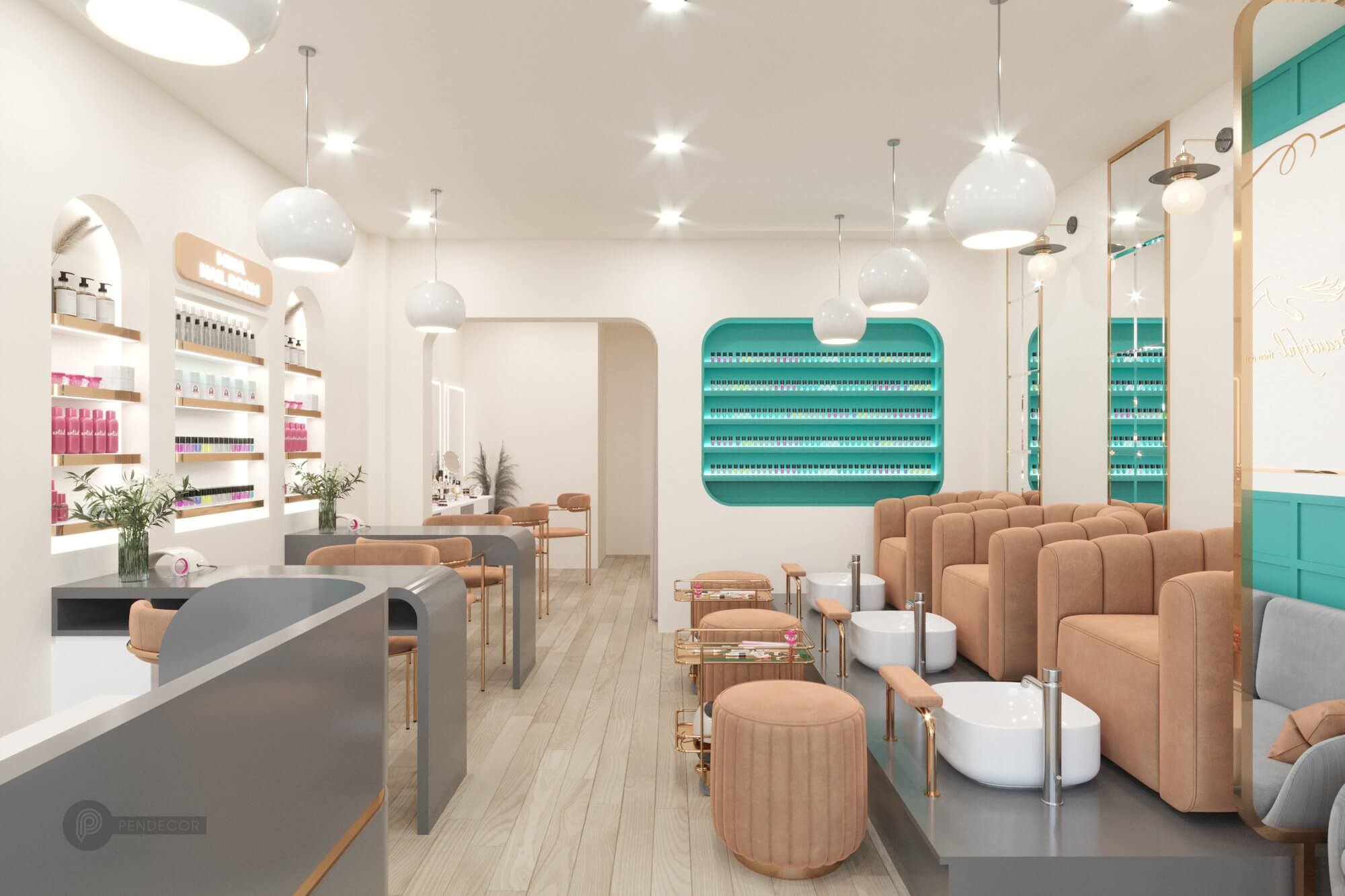 Thiết Kế Shop Nail Mina - Tây Hòa