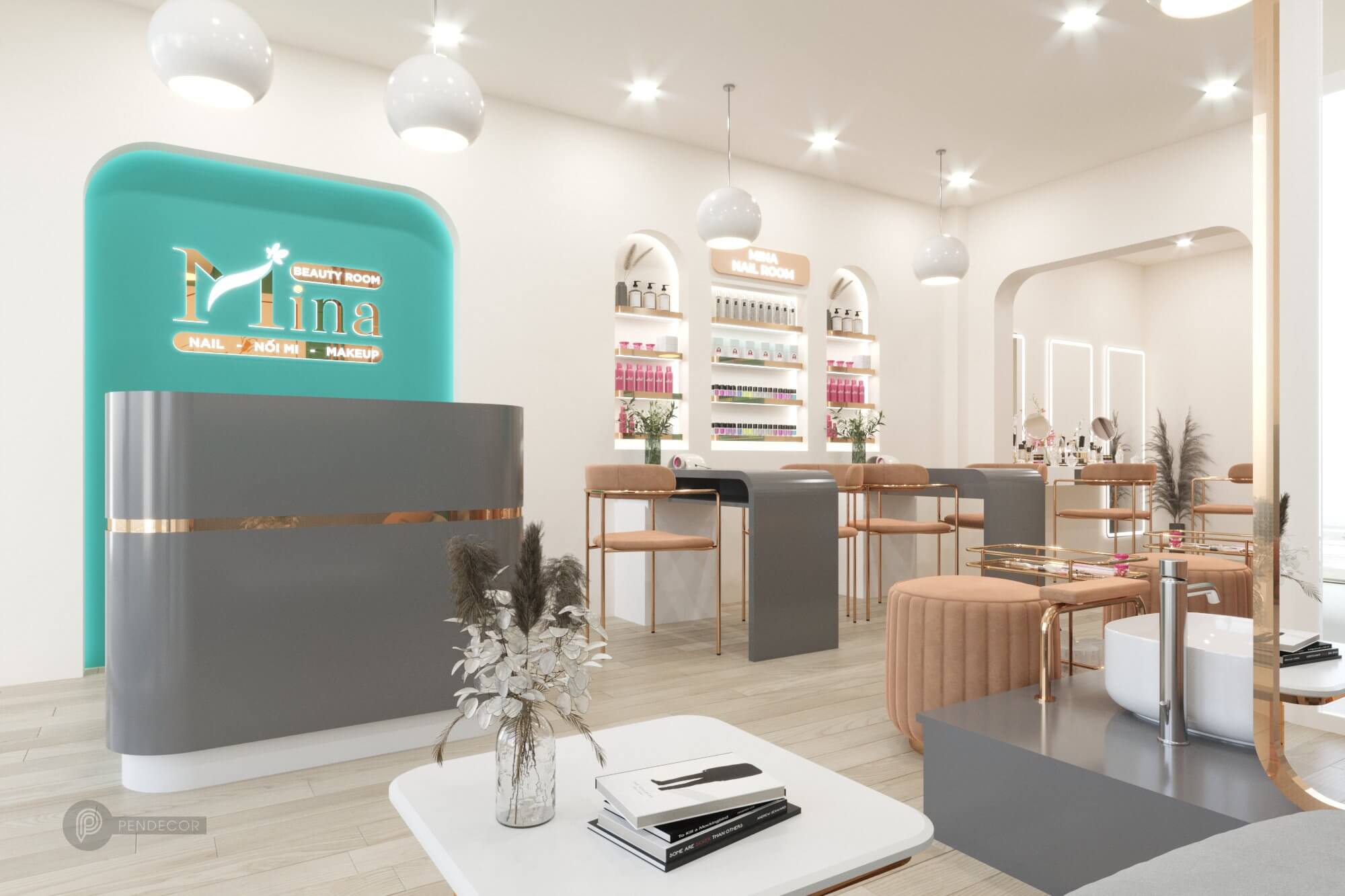 Thiết Kế Shop Nail Mina - Tây Hòa