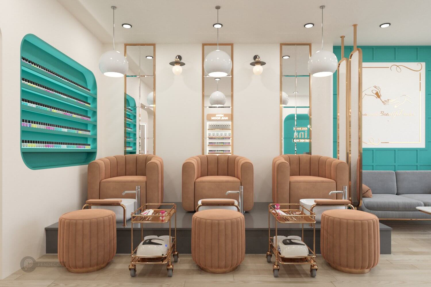 Thiết Kế Shop Nail Mina - Tây Hòa