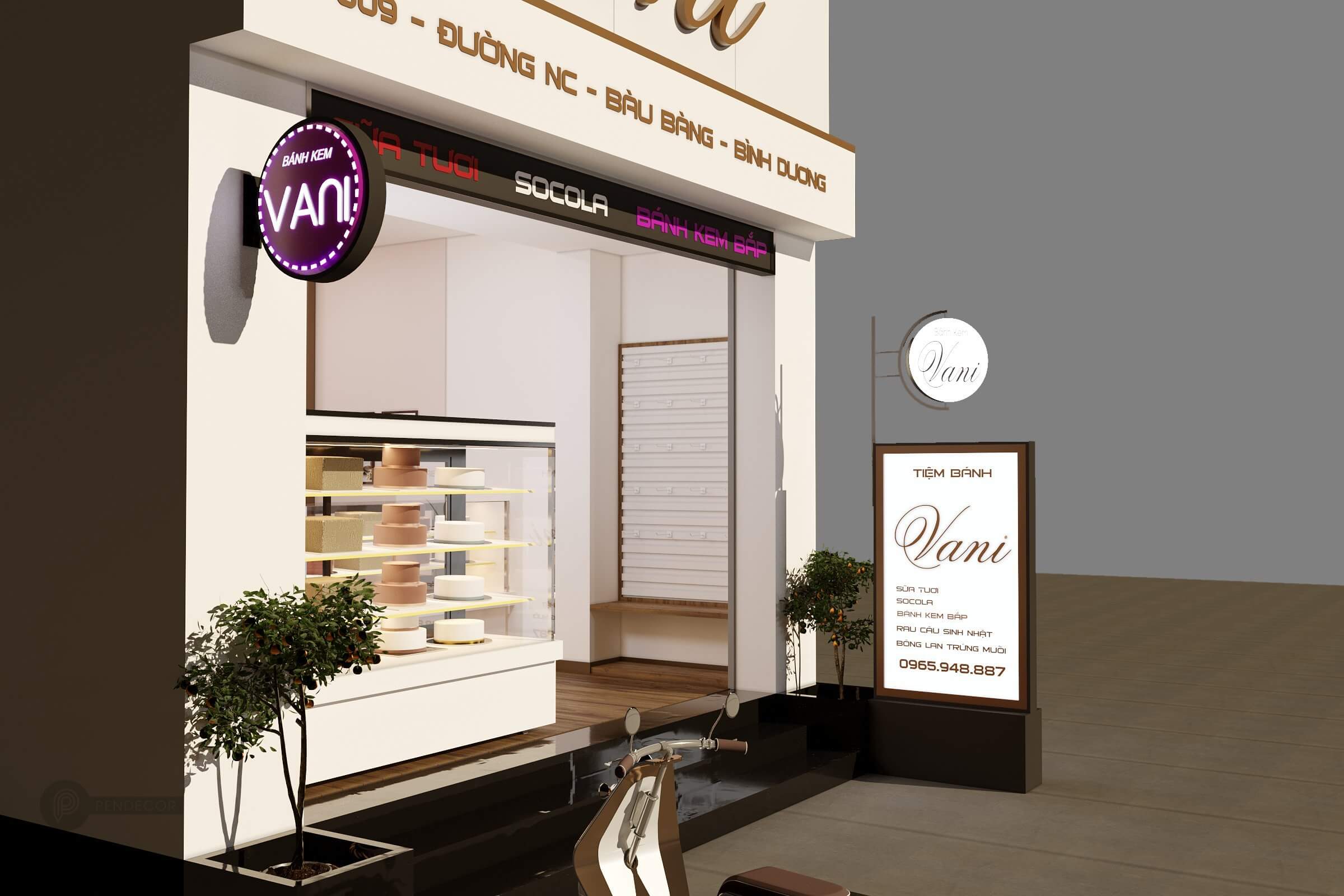 Thiết Kế Tiệm Bánh Vani