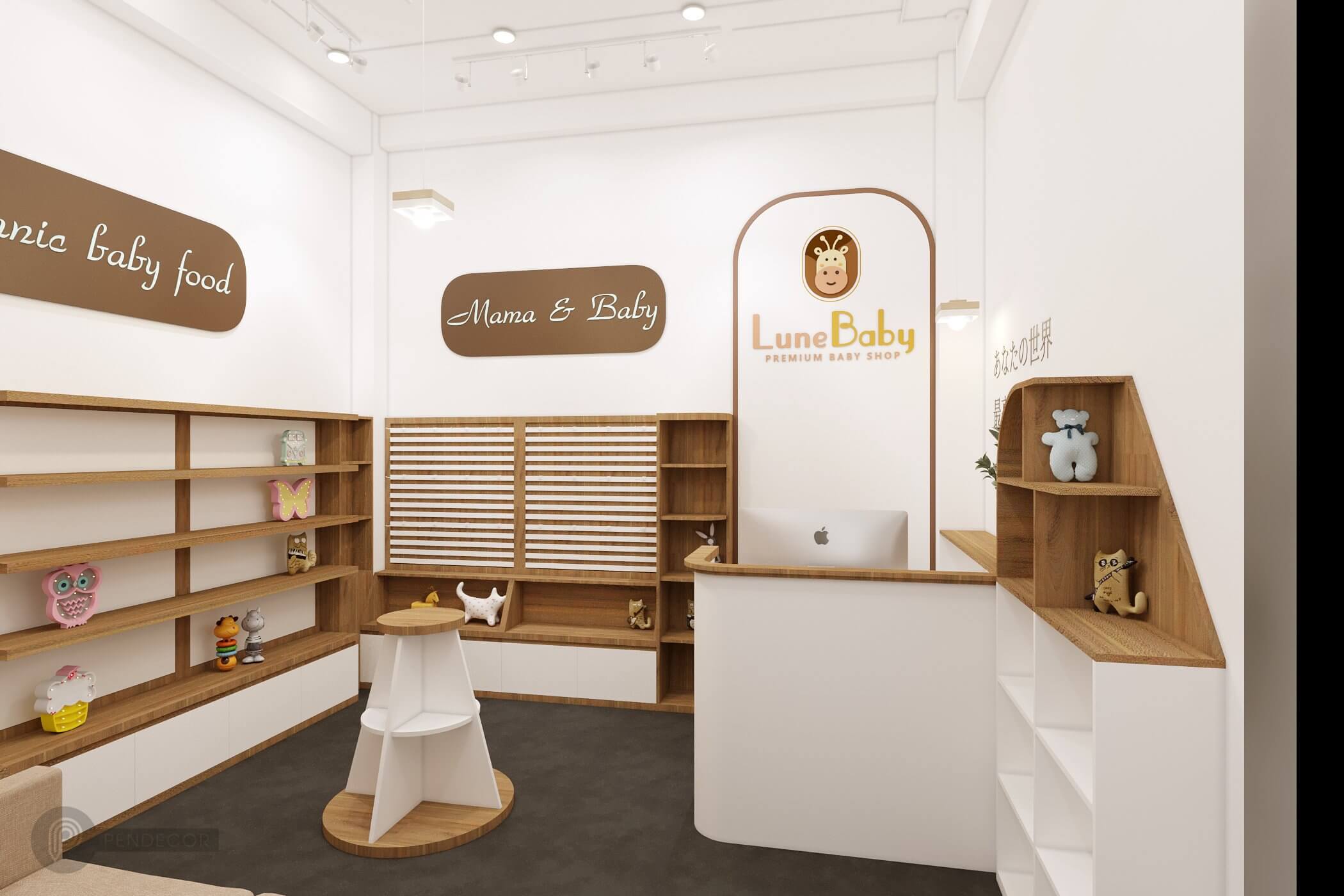 Thiết Kế Shop Mẹ Và Bé Lune Baby