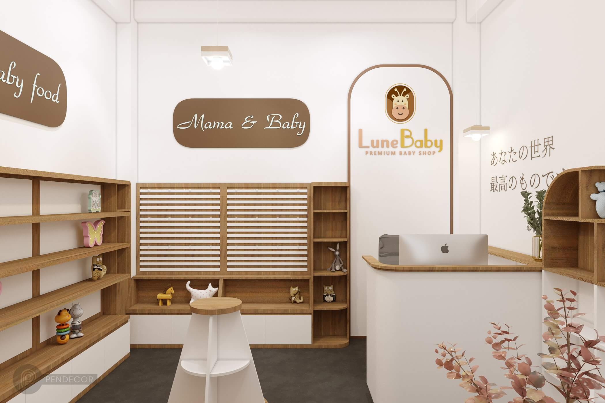 Thiết Kế Shop Mẹ Và Bé Lune Baby