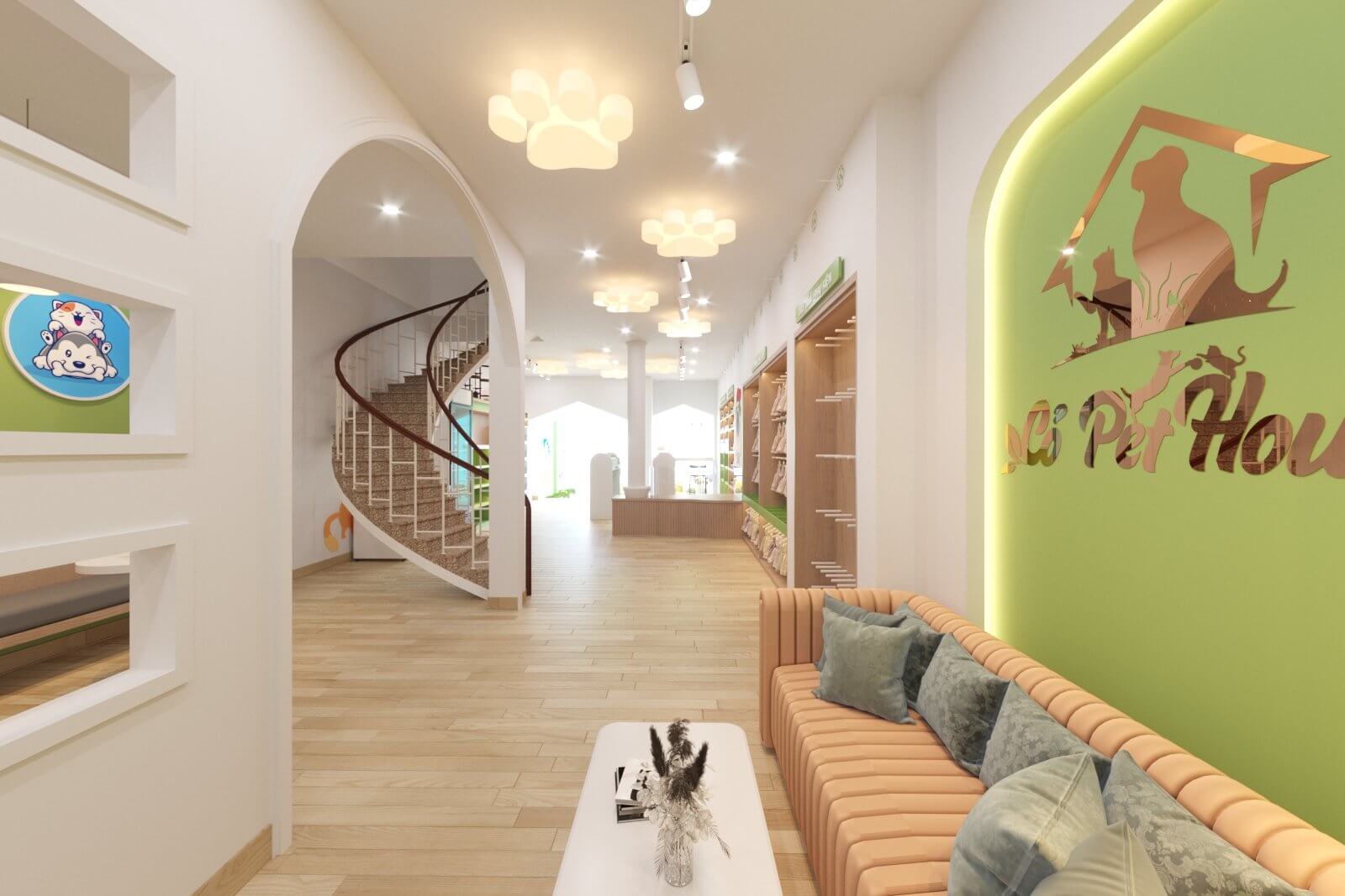 Thiết Kế Shop Cỏ Pet House Luxury