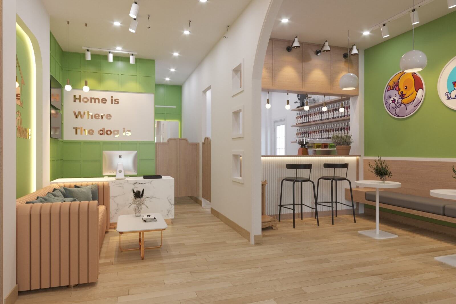 Thiết Kế Shop Cỏ Pet House Luxury