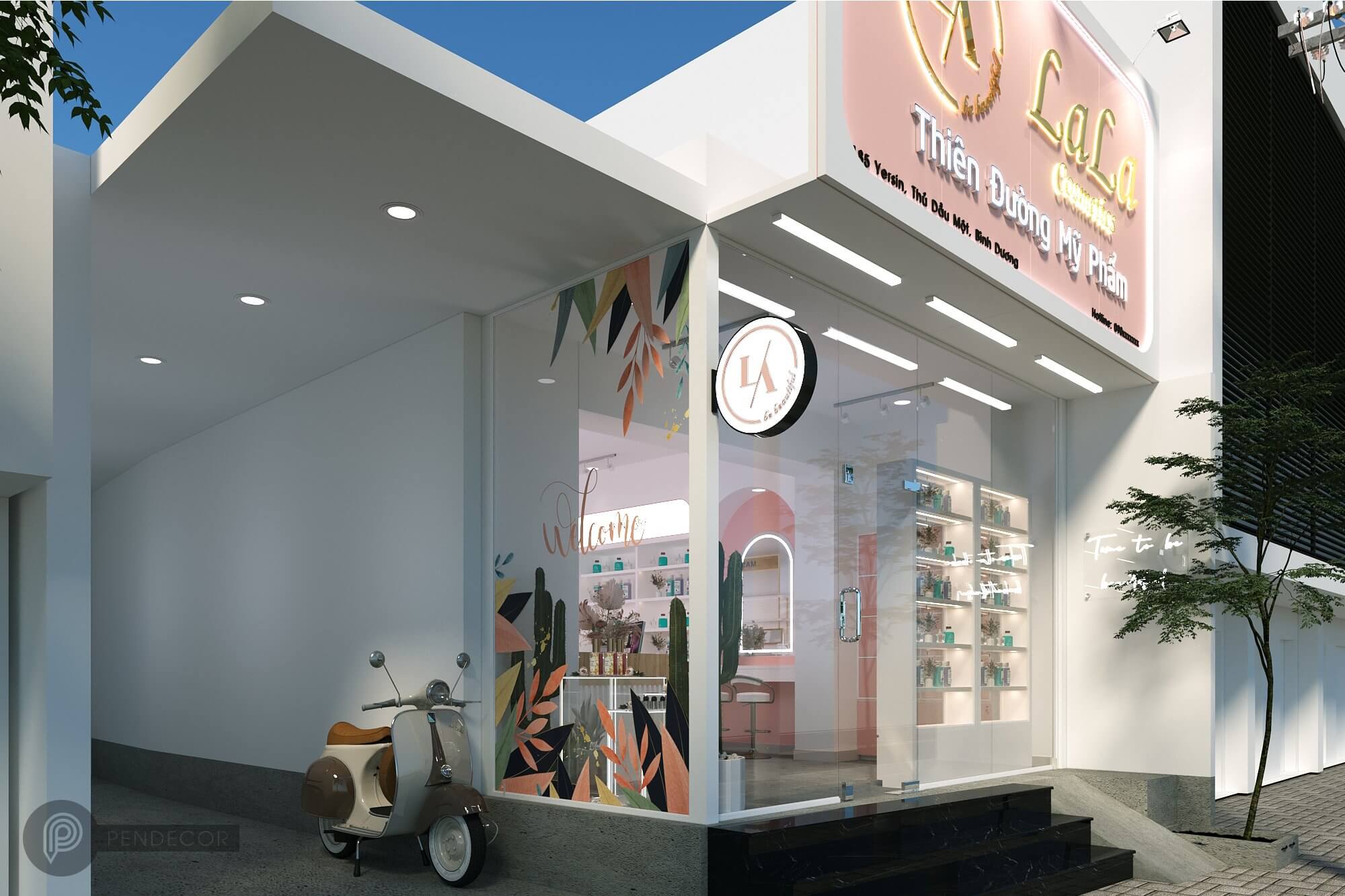 Thiết Kế Shop Mỹ Phẩm Lala Cosmetics