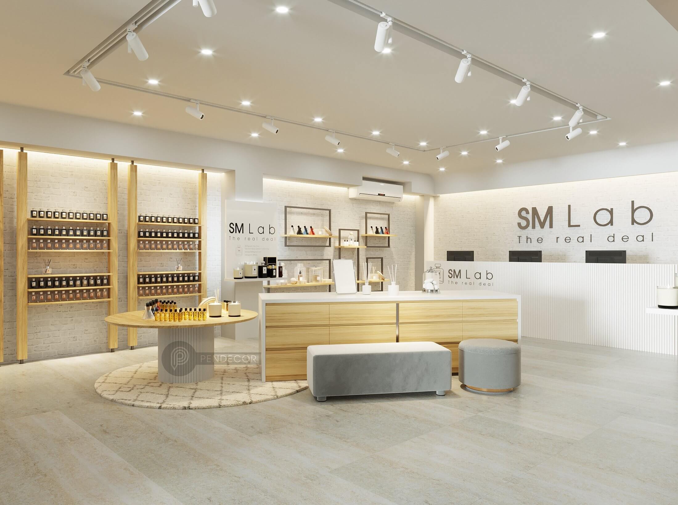 Thiết Kế Shop Nước Hoa Mỹ Phẩm SM Lab