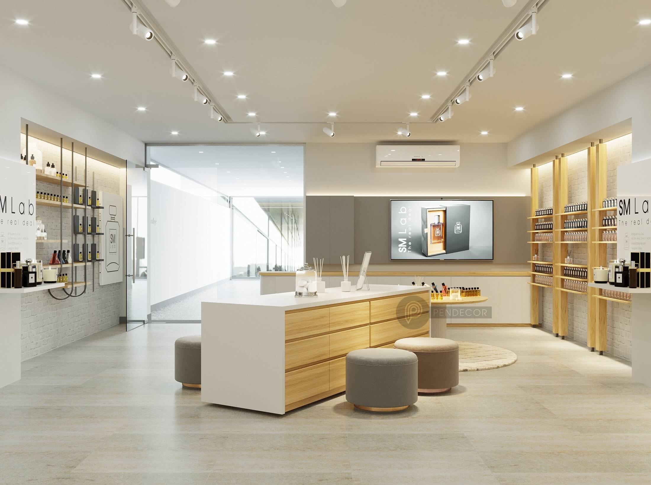 Thiết Kế Shop Nước Hoa Mỹ Phẩm SM Lab