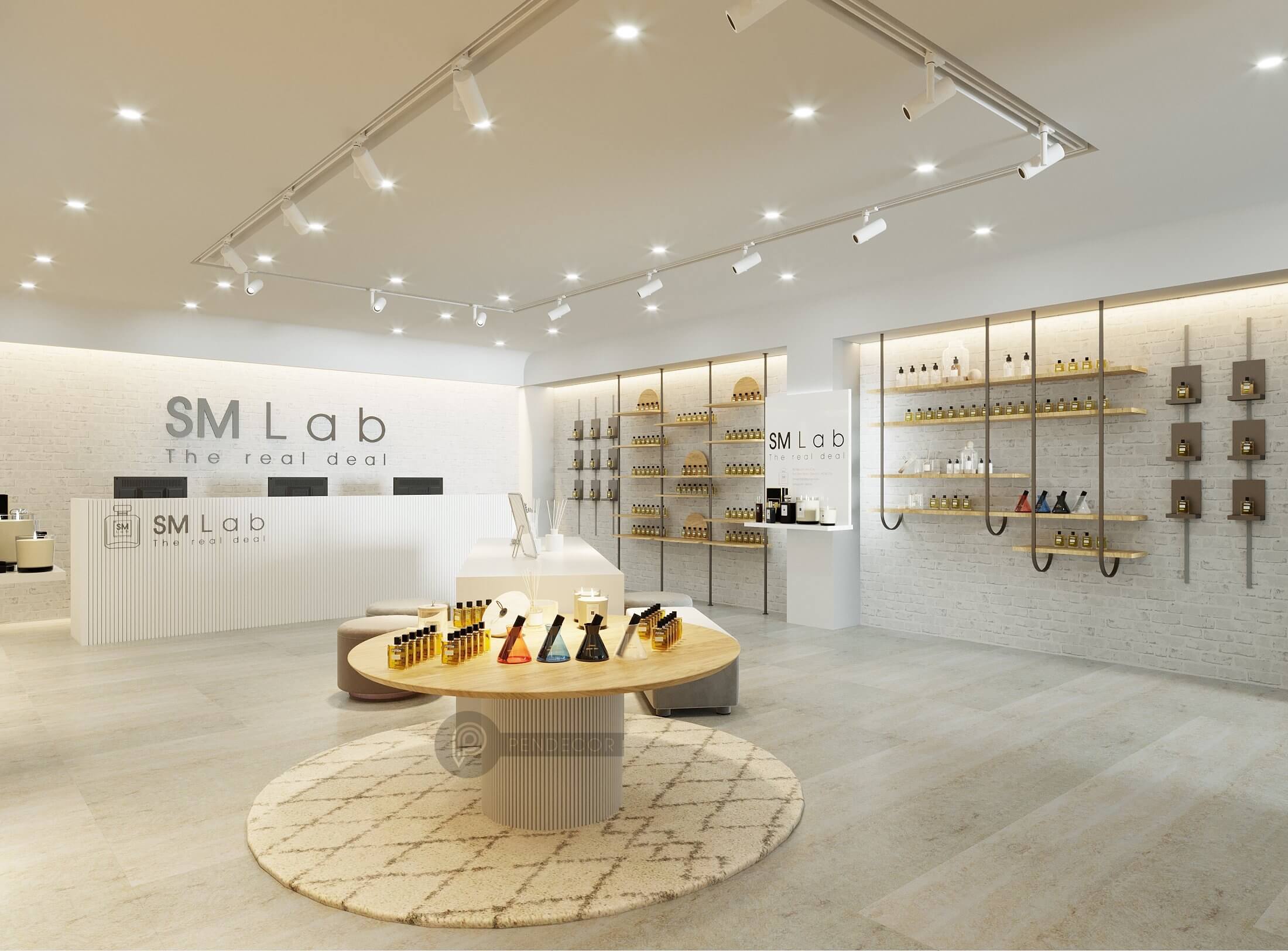 Thiết Kế Shop Nước Hoa Mỹ Phẩm SM Lab