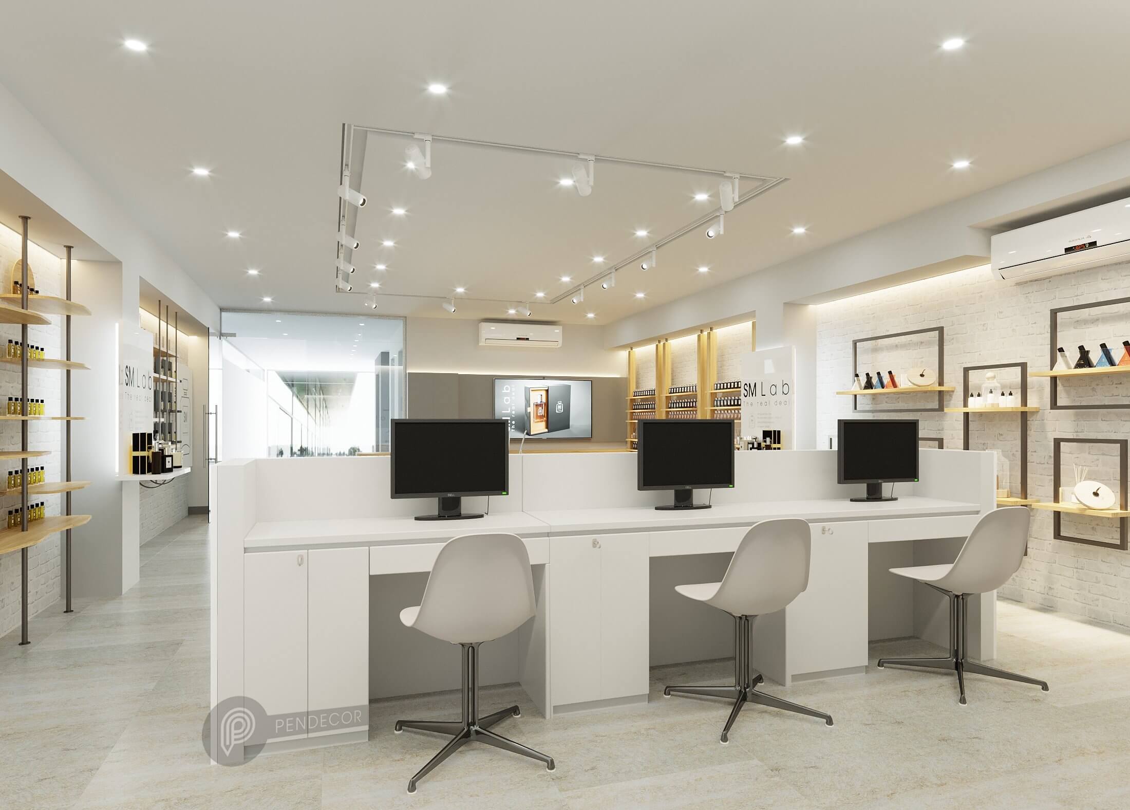 Thiết Kế Shop Nước Hoa Mỹ Phẩm SM Lab