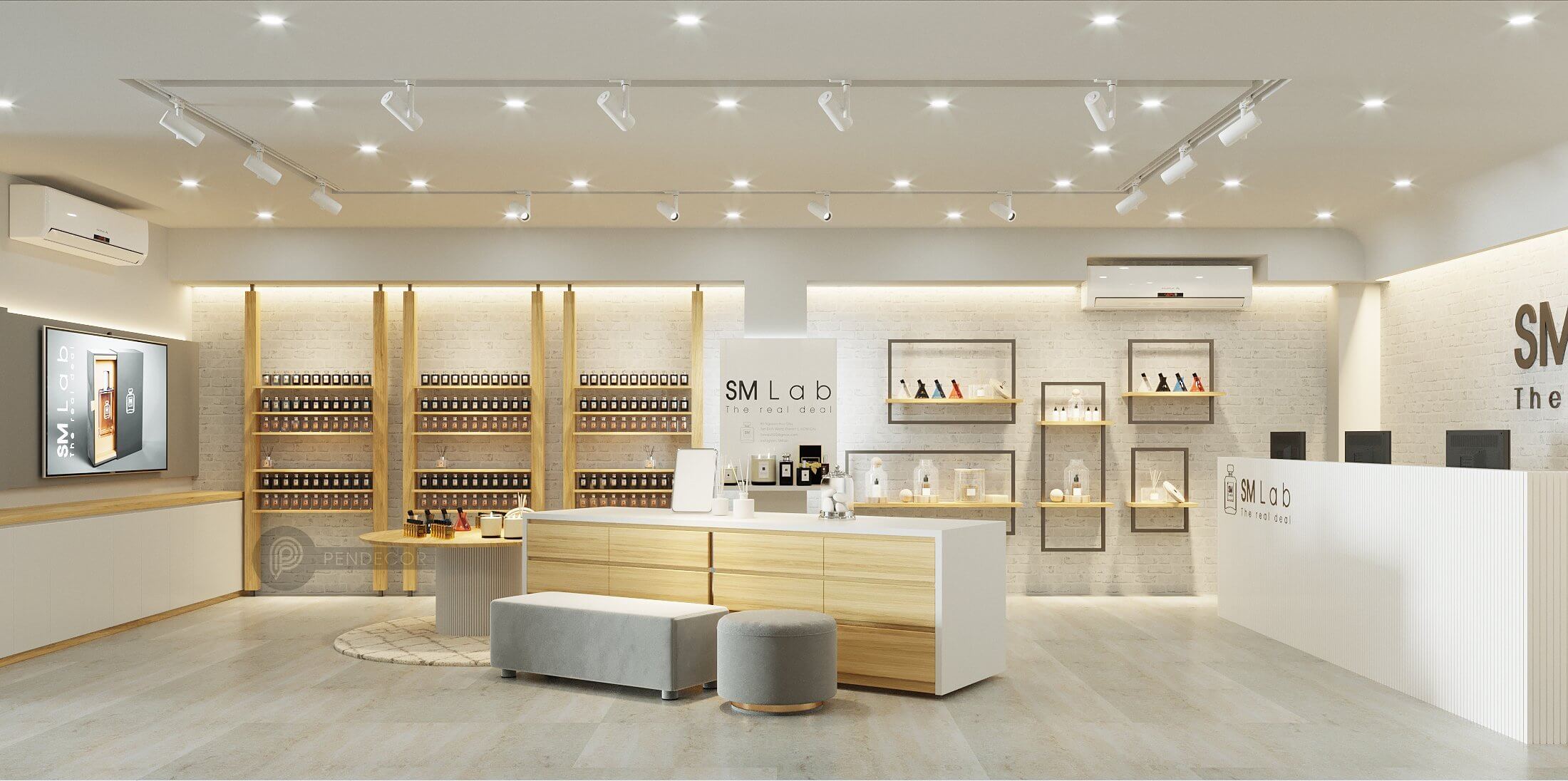 Thiết Kế Shop Nước Hoa Mỹ Phẩm SM Lab