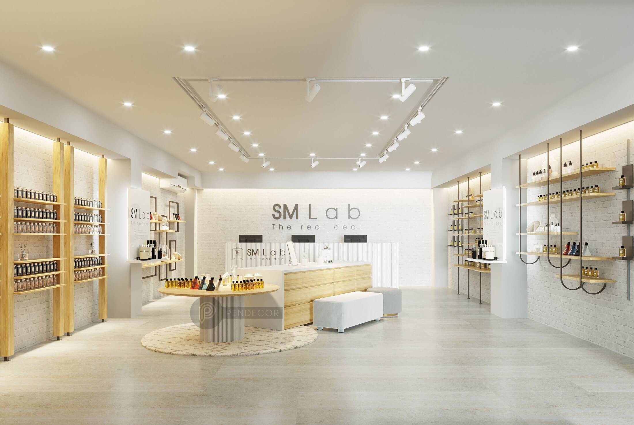 Thiết Kế Shop Nước Hoa Mỹ Phẩm SM Lab