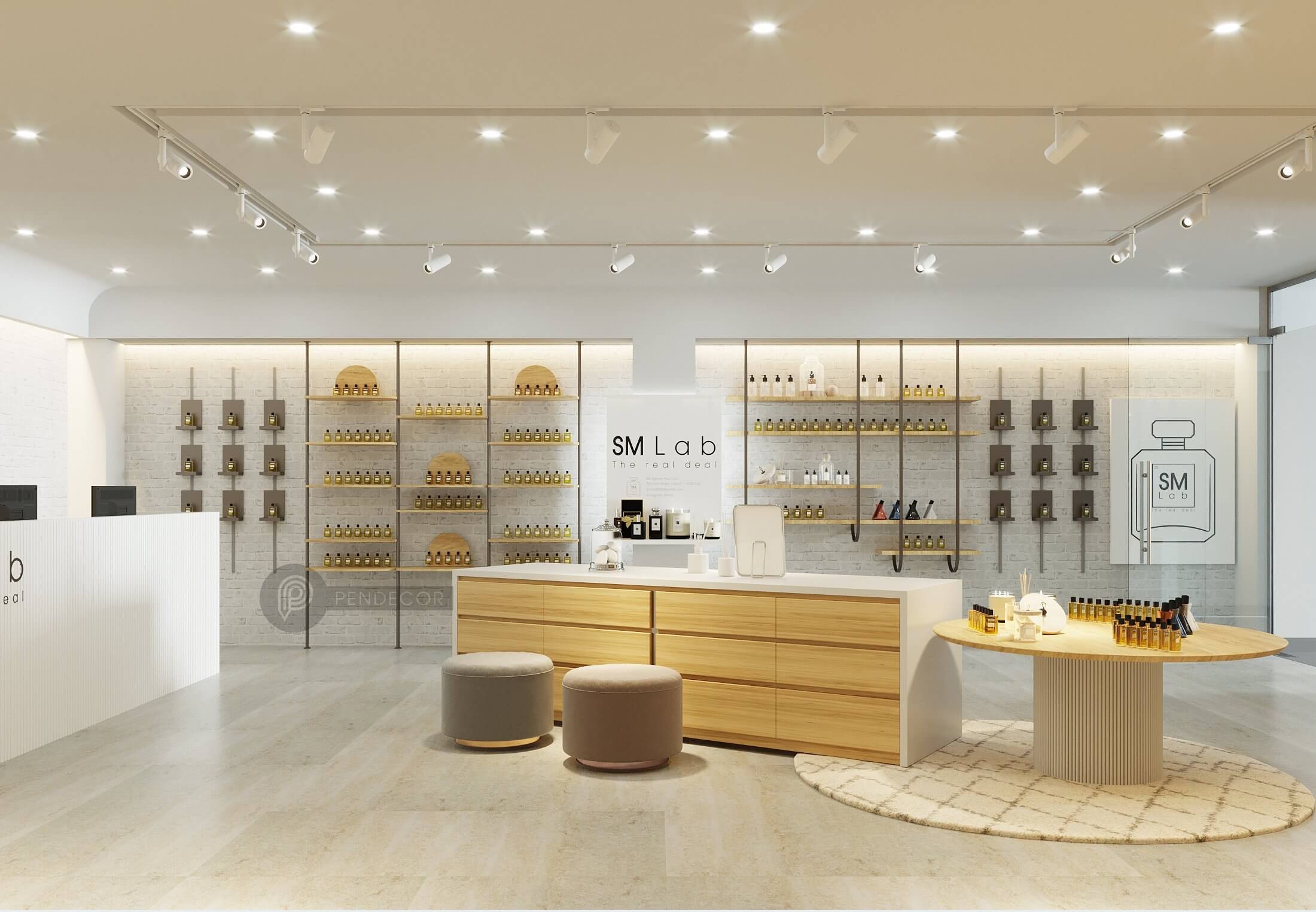 Thiết Kế Shop Nước Hoa Mỹ Phẩm SM Lab