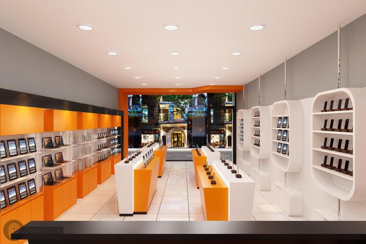 Mẫu thiết kế showroom máy tính hiện đại