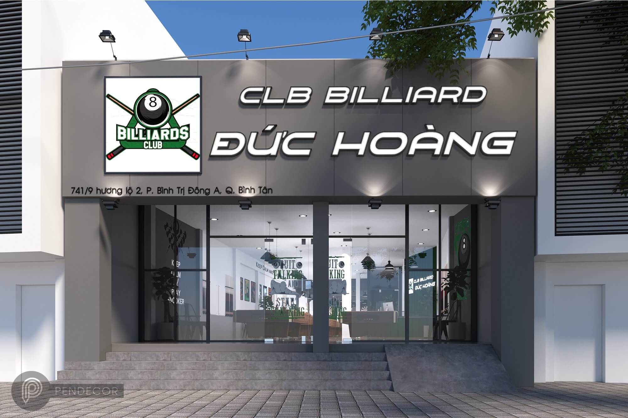 Thiết Kế Shop Billiards Đức Hoàng