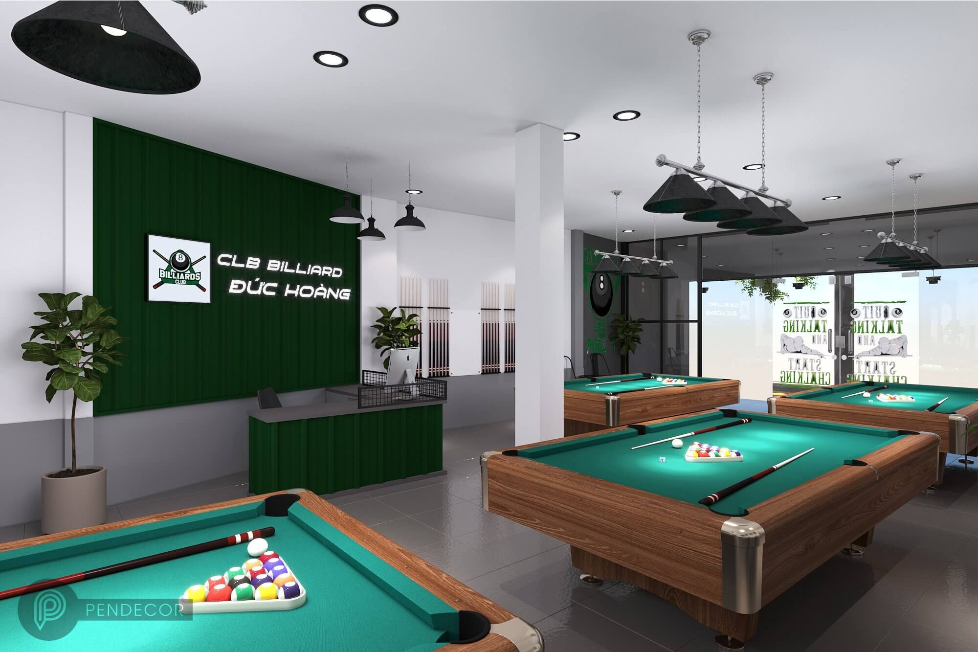 Thiết Kế Shop Billiards Đức Hoàng