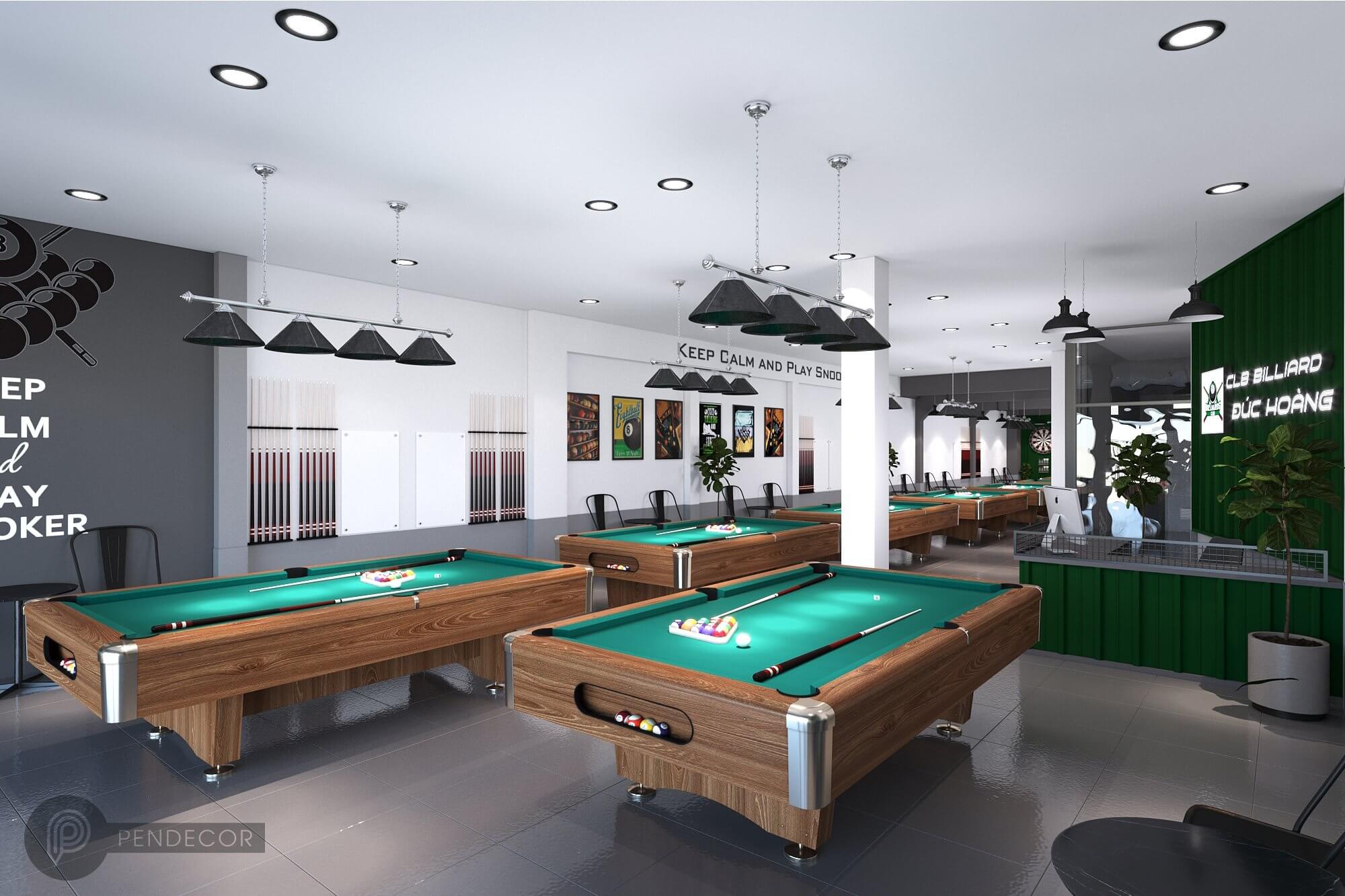 Thiết Kế Shop Billiards Đức Hoàng