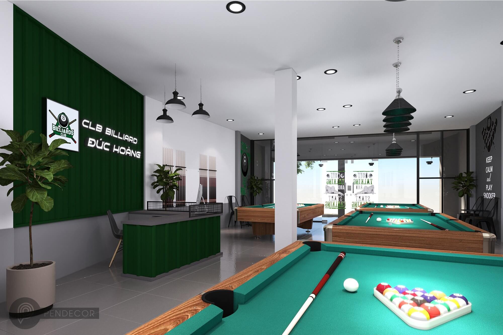Thiết Kế Shop Billiards Đức Hoàng