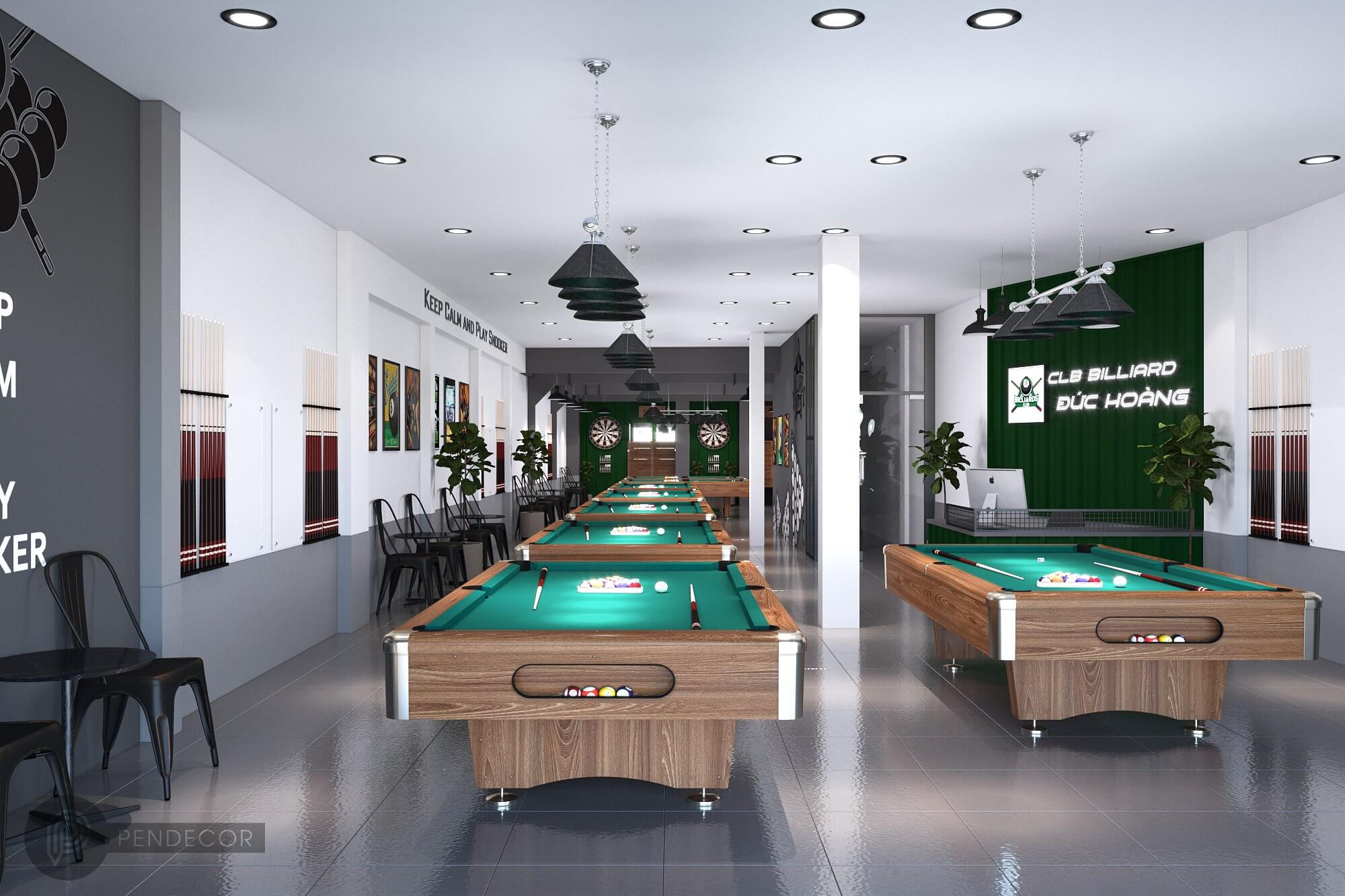 Thiết Kế Shop Billiards Đức Hoàng
