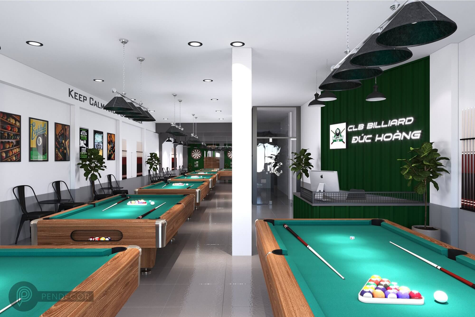 Thiết Kế Shop Billiards Đức Hoàng