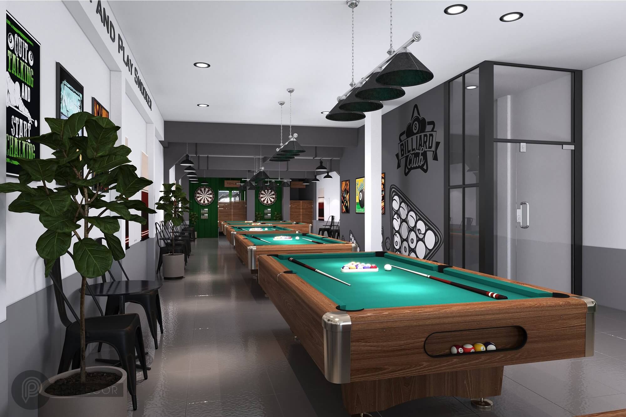 Thiết Kế Shop Billiards Đức Hoàng