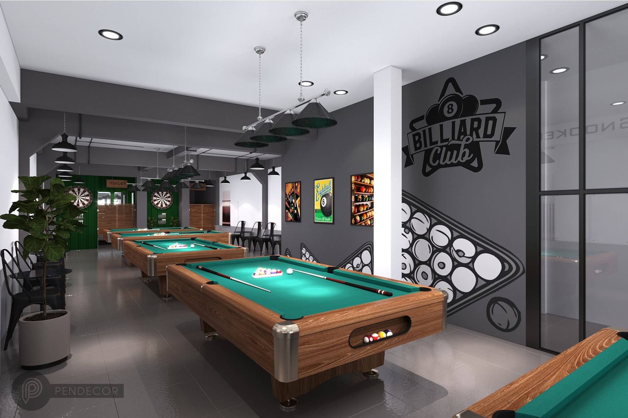 Thiết Kế Shop Billiards Đức Hoàng