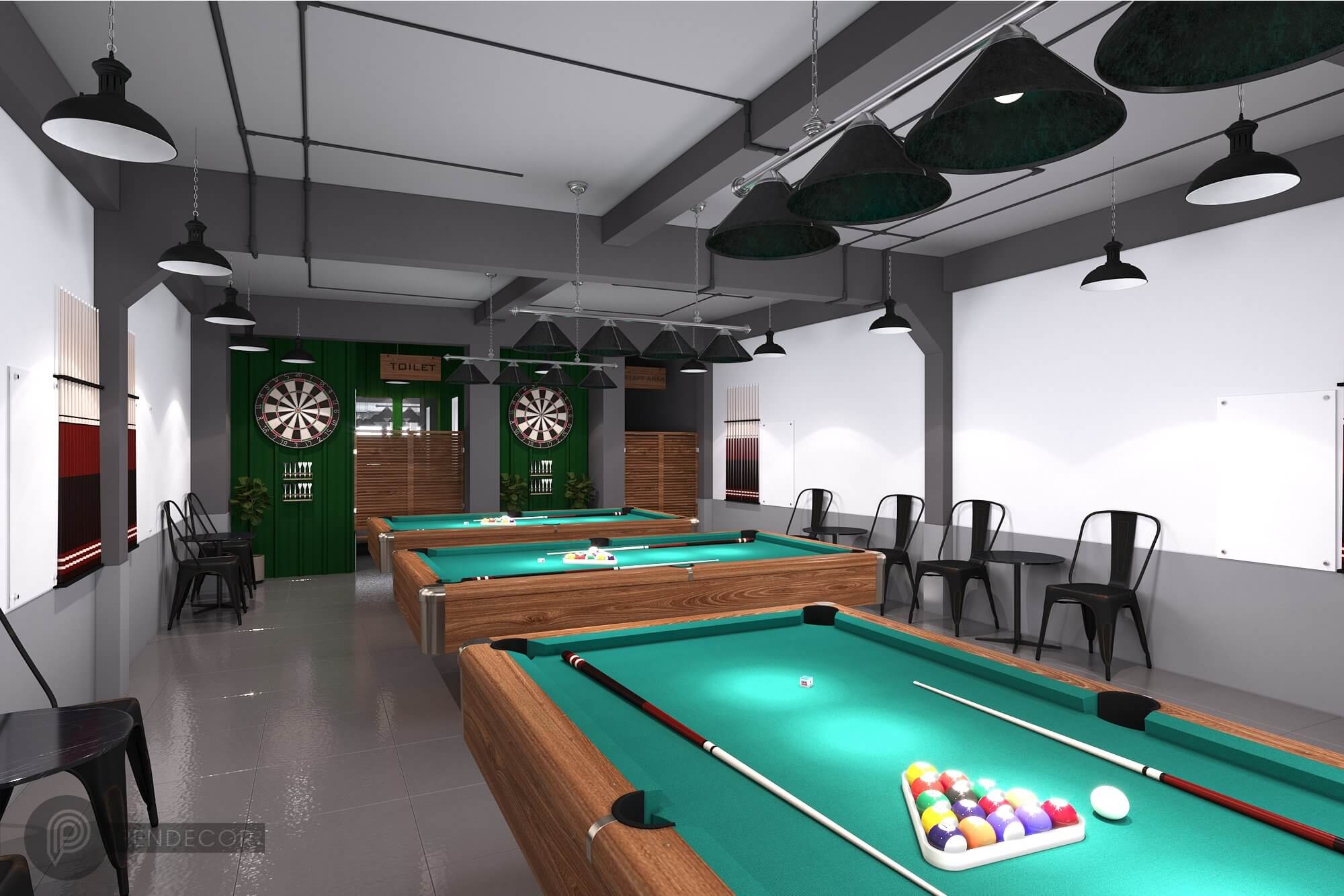 Thiết Kế Shop Billiards Đức Hoàng