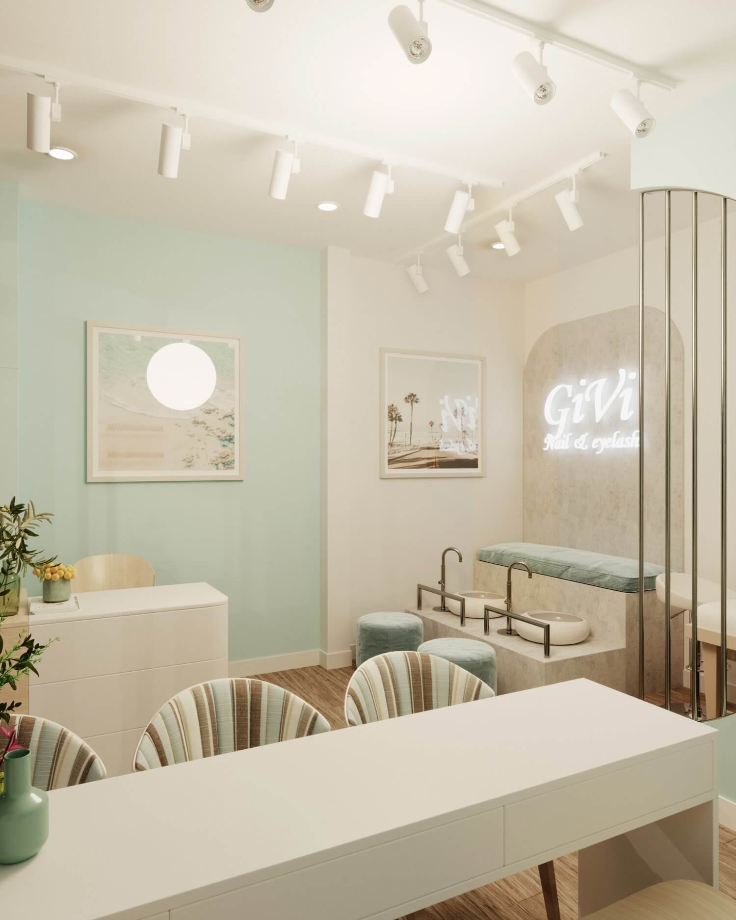 Thiết Kế Shop Nail GiVi