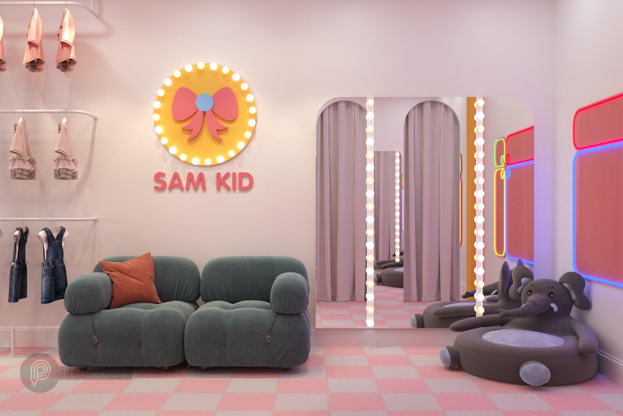 Thiết Kế Shop Thời Trang Trẻ Em Sam Kid