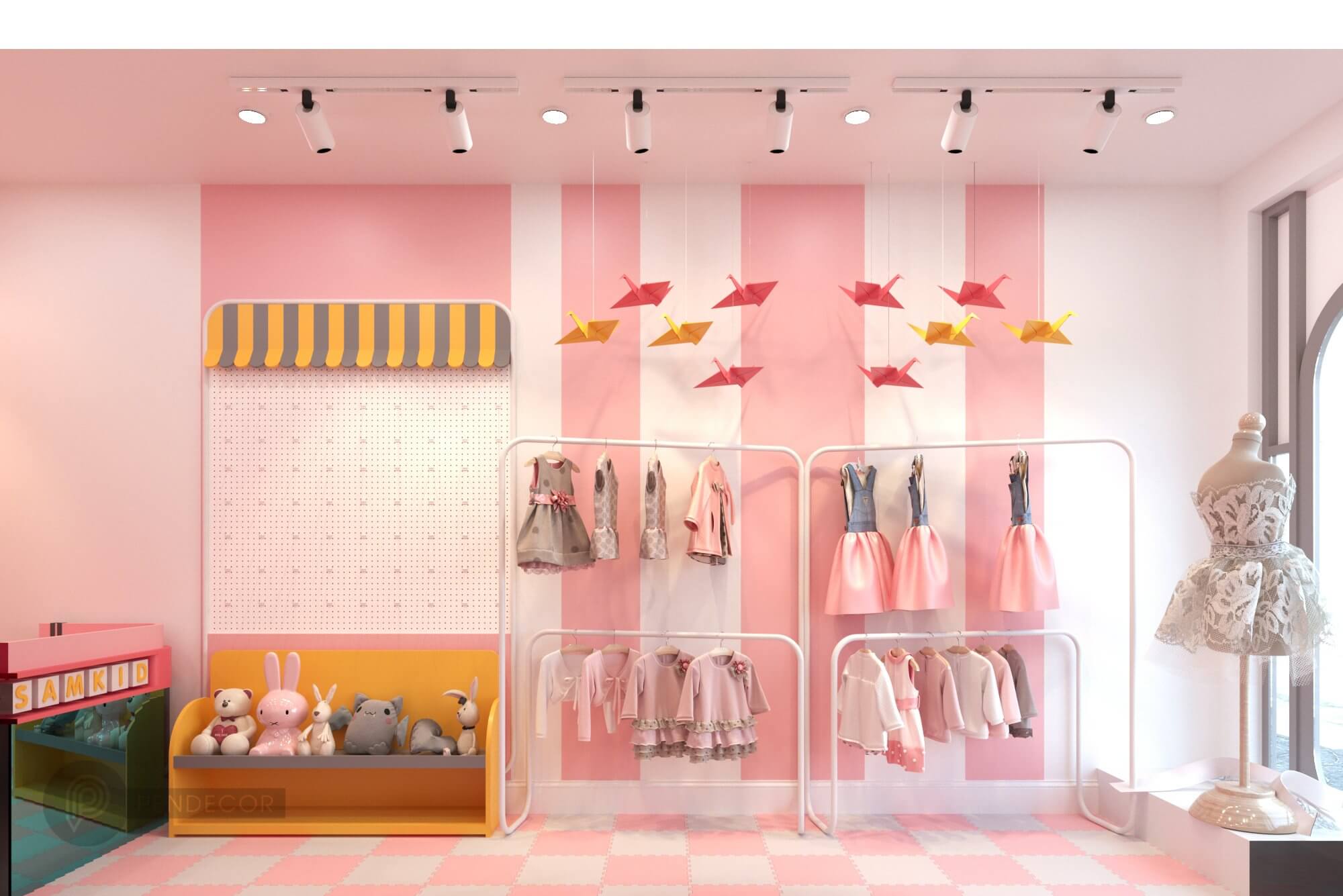 Thiết Kế Shop Thời Trang Trẻ Em Sam Kid