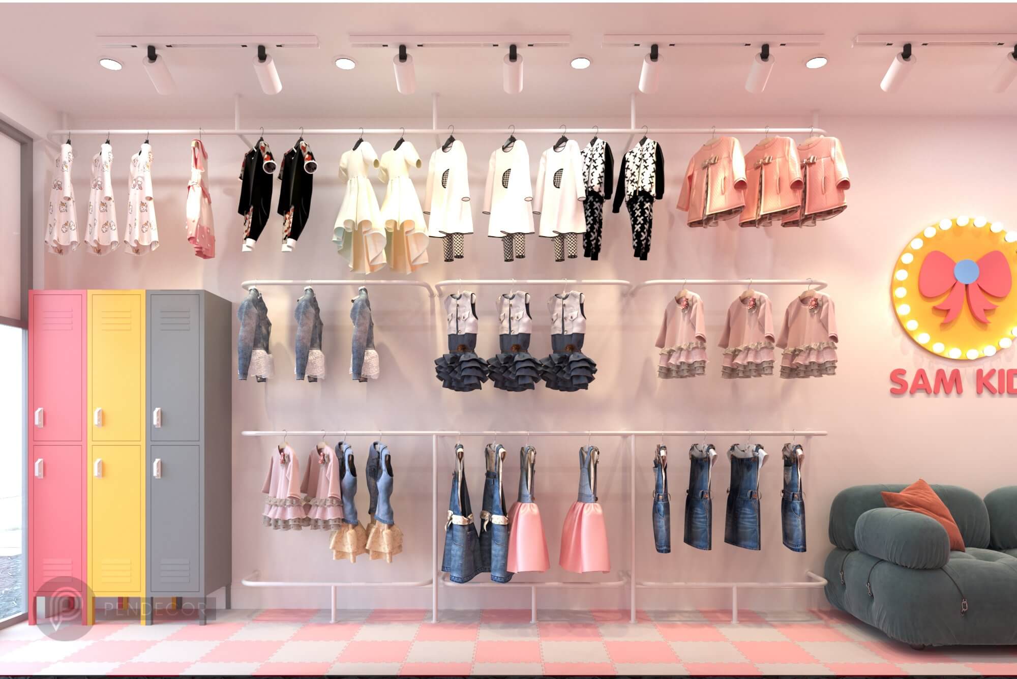 Thiết Kế Shop Thời Trang Trẻ Em Sam Kid