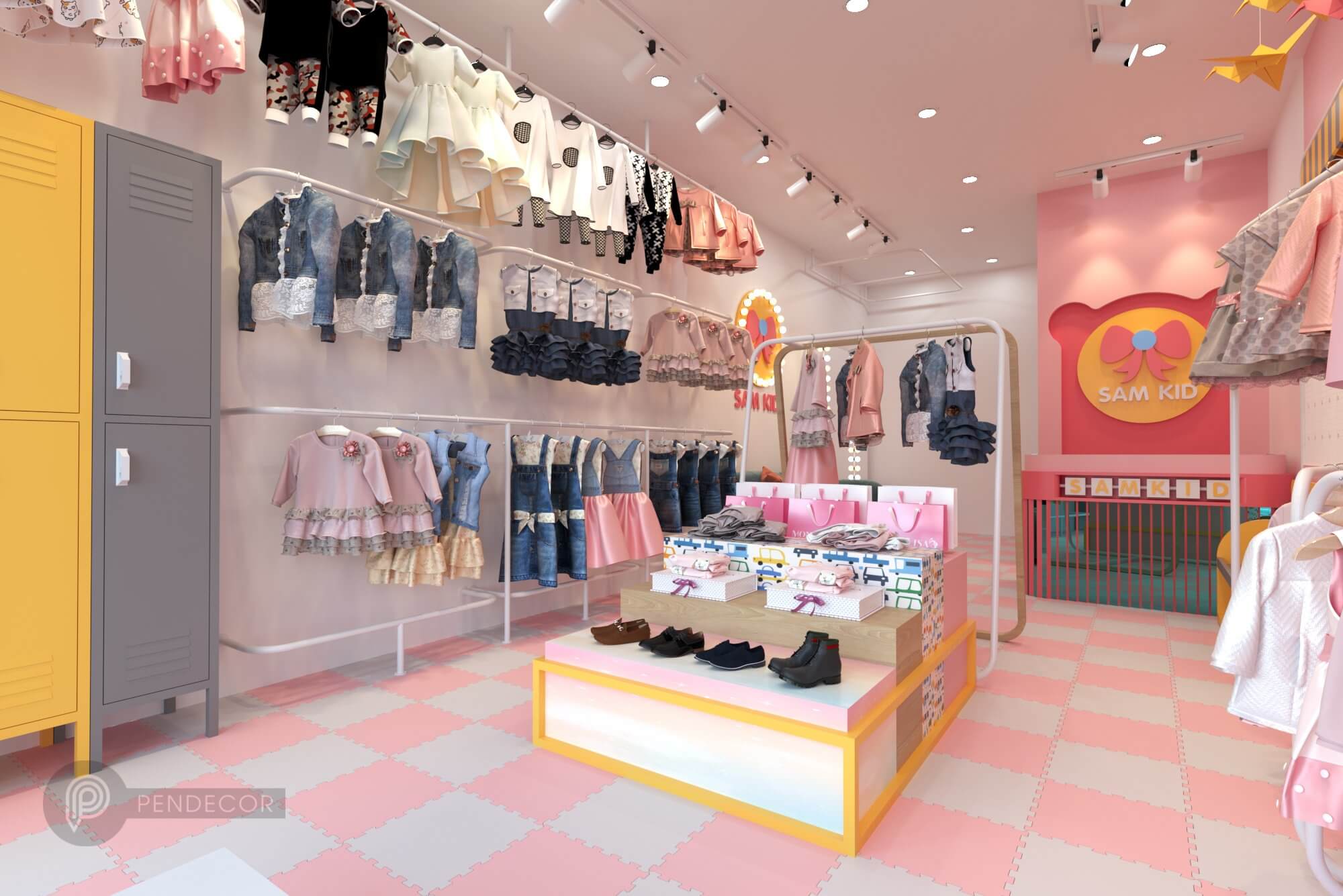 Thiết Kế Shop Thời Trang Trẻ Em Sam Kid