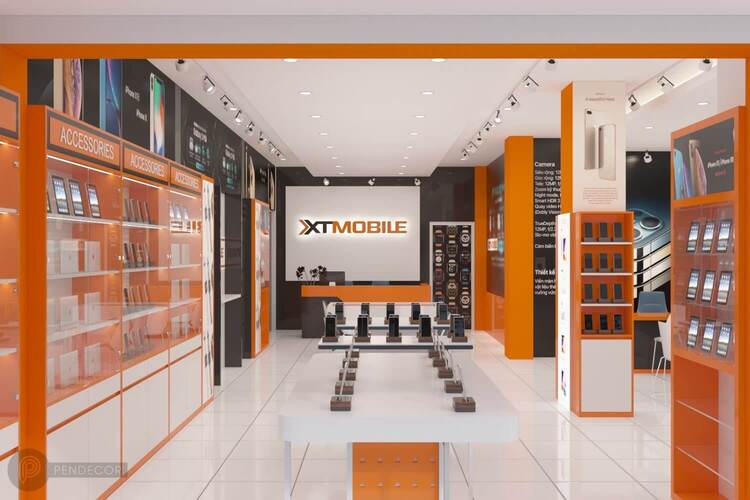 Thiết kế cửa hàng điện thoại đẹp nhà anh Vương  Chia sẻ kinh nghiệm kinh  doanh