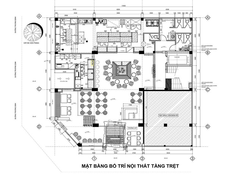 Bản vẽ thiết kế nhà hàng món Âu sang trọng