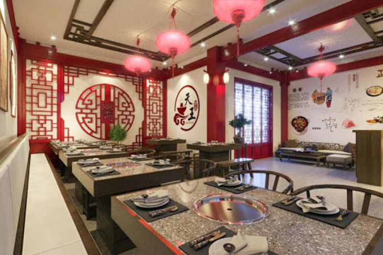 Bản vẽ thiết kế nhà hàng theo phong cách Trung Hoa