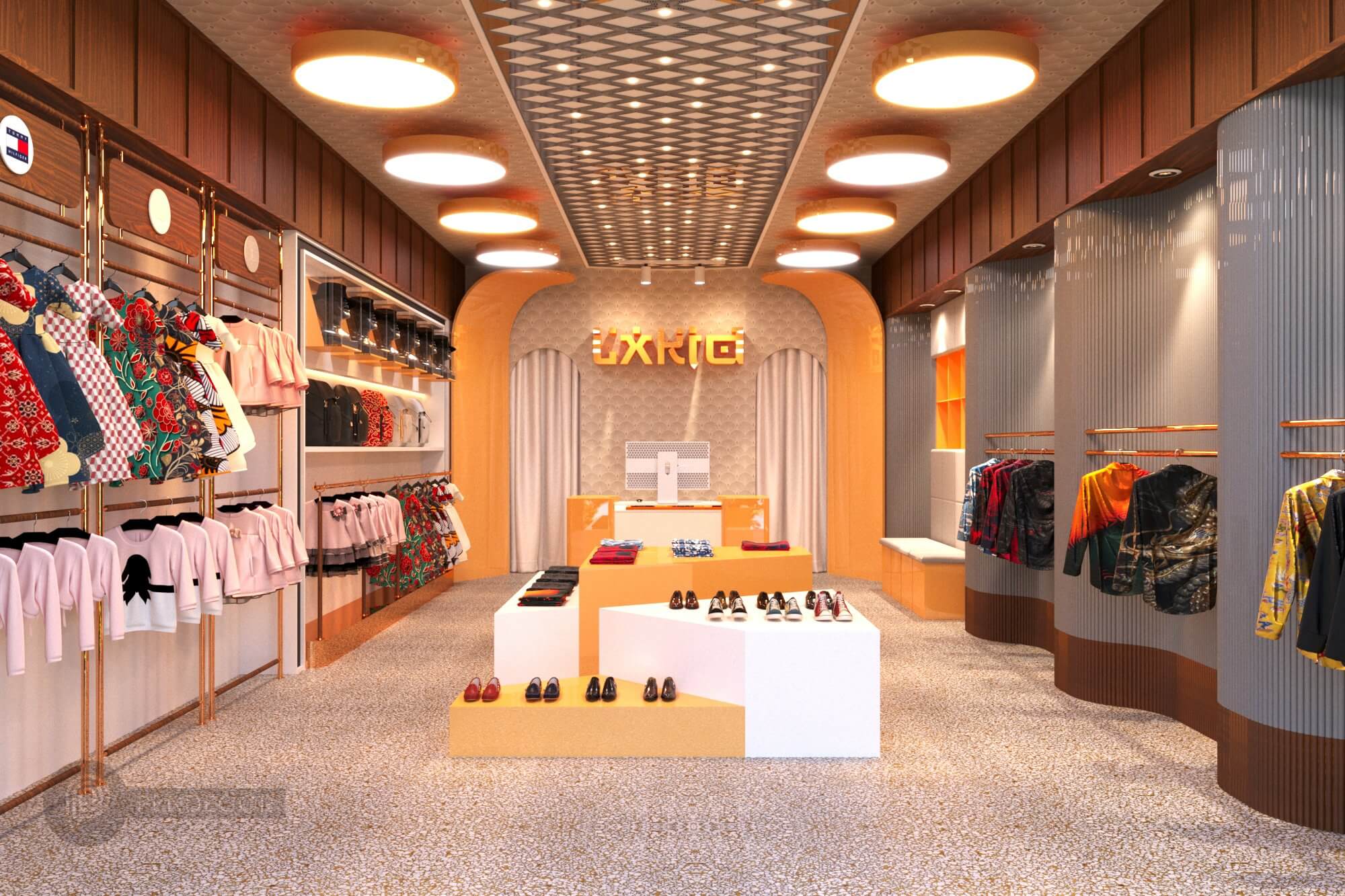 Thiết Kế Shop Thời Trang Trẻ Em LX Kid