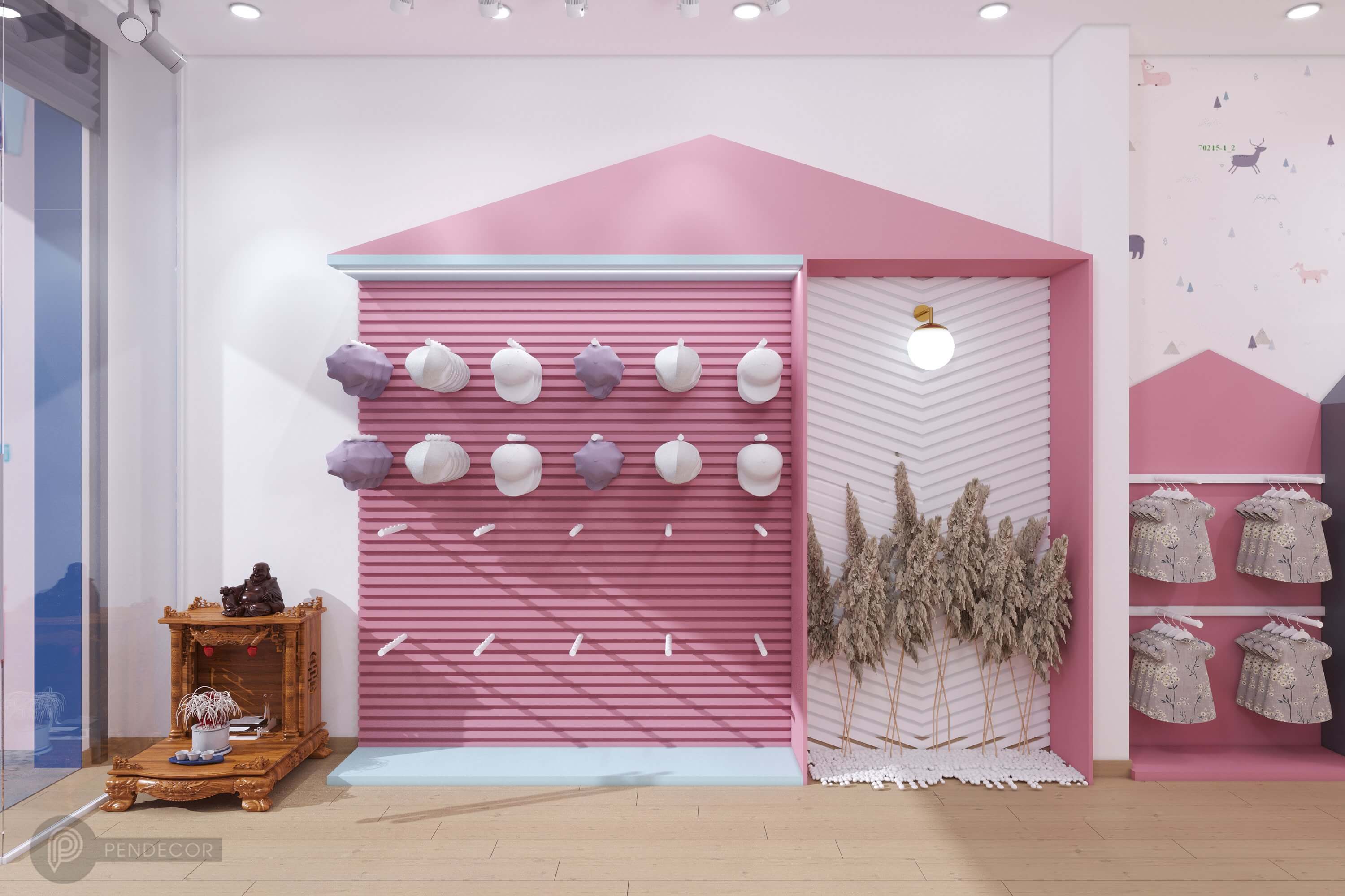 Thiết Kế Shop Thời Trang Trẻ Em Bún Baby