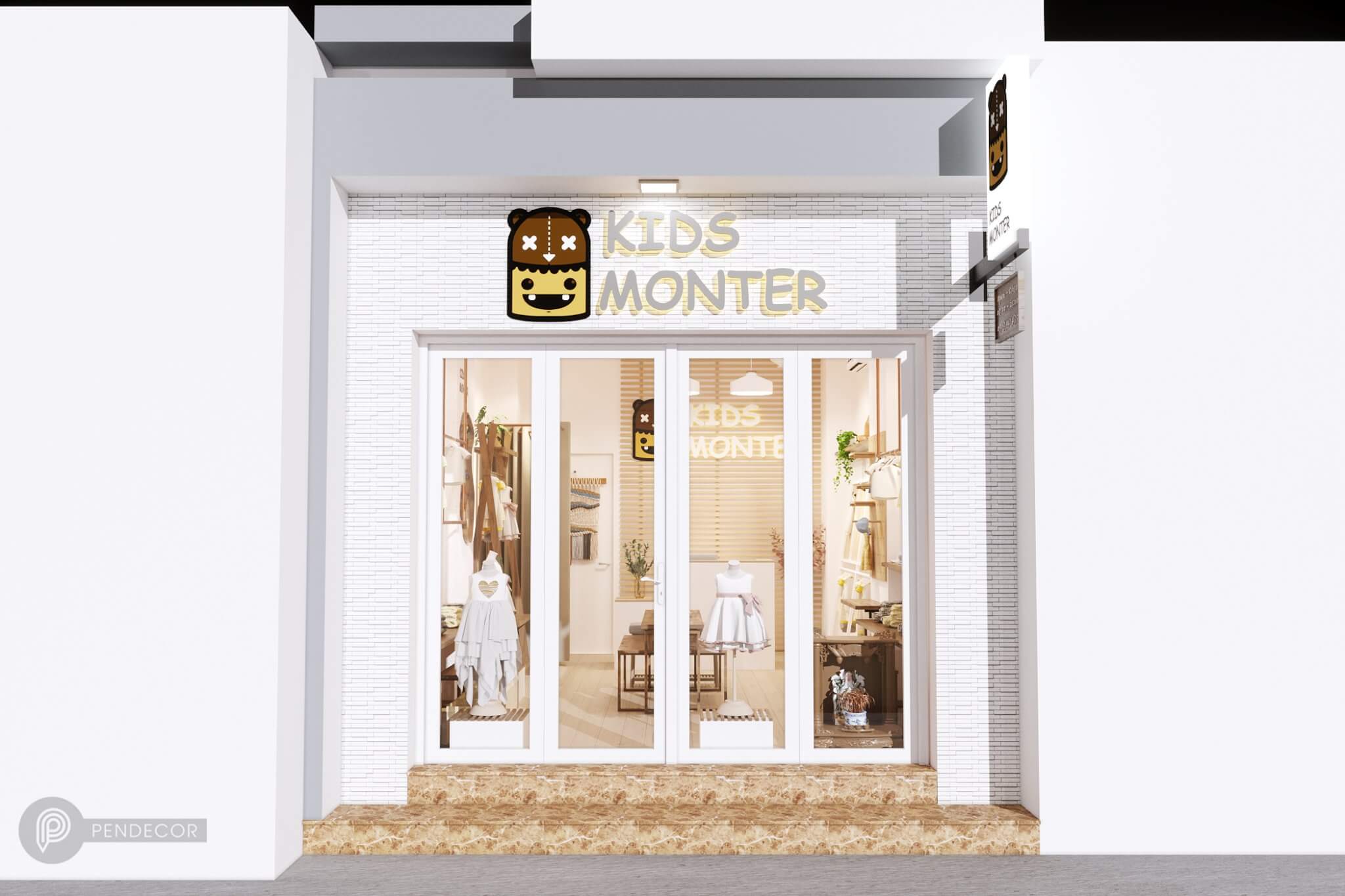 Thiết Kế Shop Thời Trang Trẻ Em Kids Monter