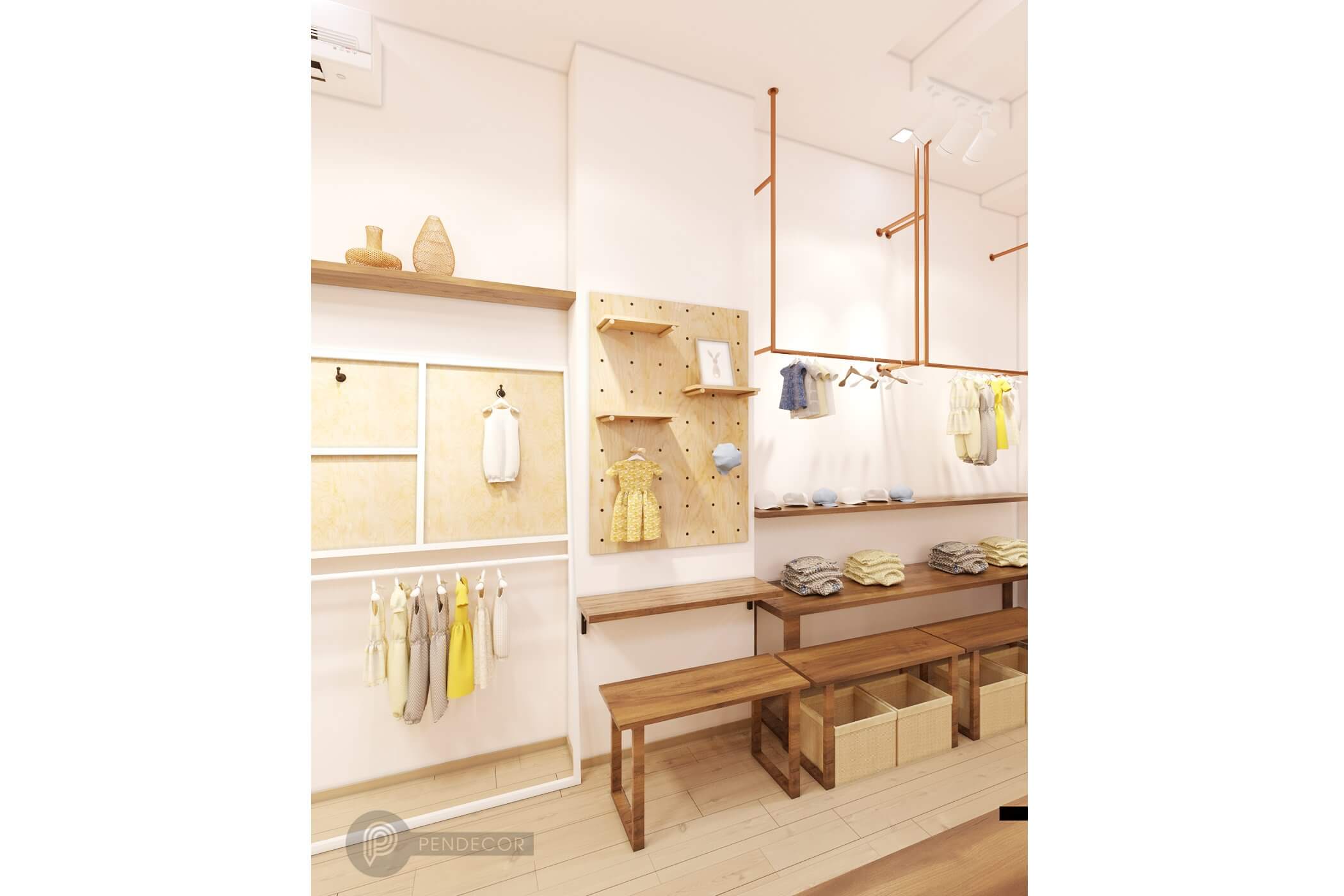 Thiết Kế Shop Thời Trang Trẻ Em Kids Monter