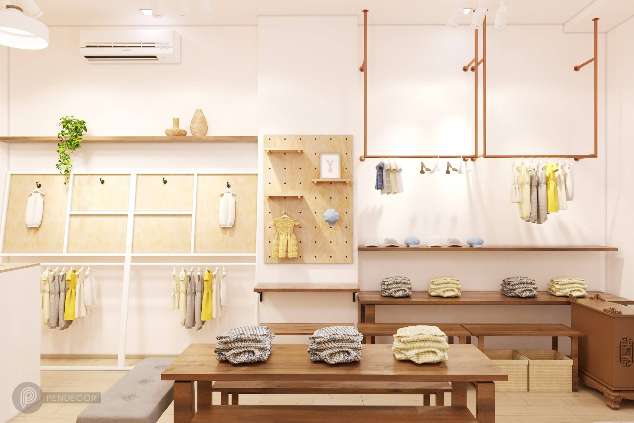 Thiết Kế Shop Thời Trang Trẻ Em Kids Monter