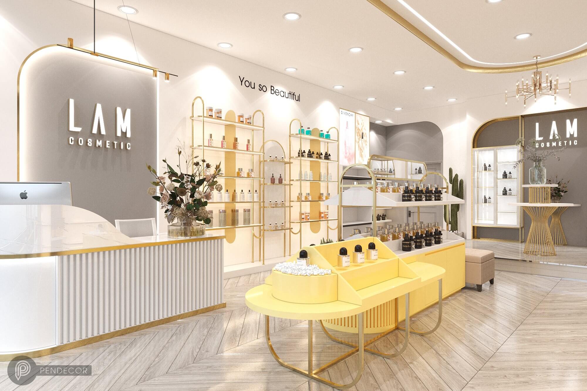 Thiết Kế Shop Mỹ Phẩm LAM Cosmetic
