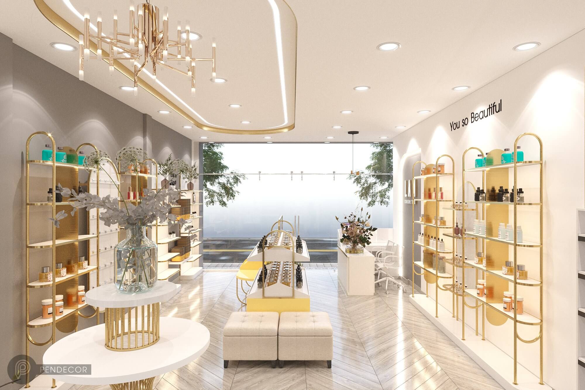 Thiết Kế Shop Mỹ Phẩm LAM Cosmetic