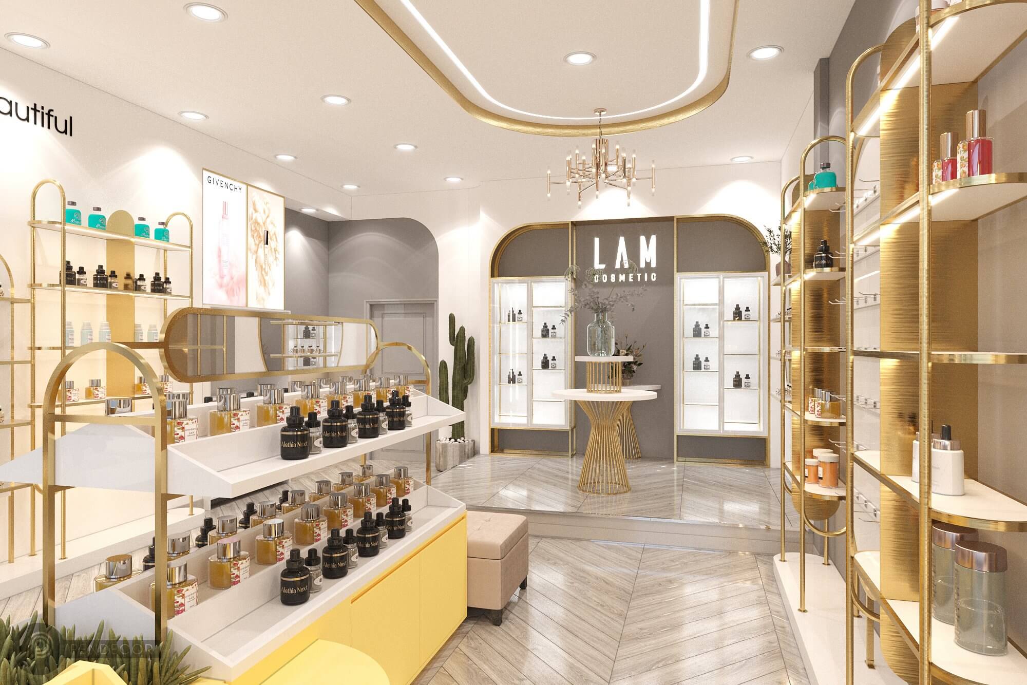 Thiết Kế Shop Mỹ Phẩm LAM Cosmetic